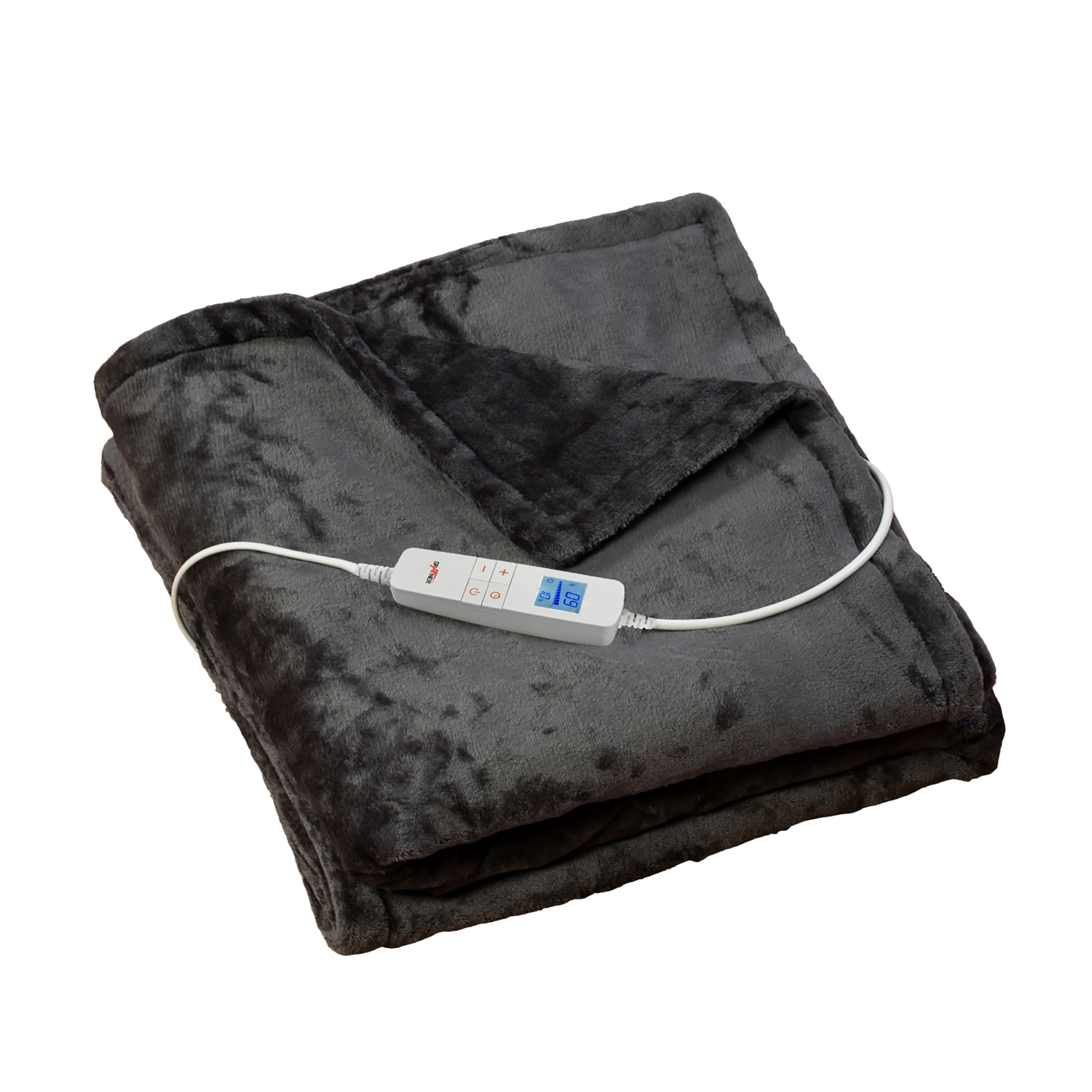 Grafner&reg; W&auml;rmedecke Heizdecke Fleece 180 x 130 cm Grau elektro W&auml;rmedecke WD10853 - Bild 1