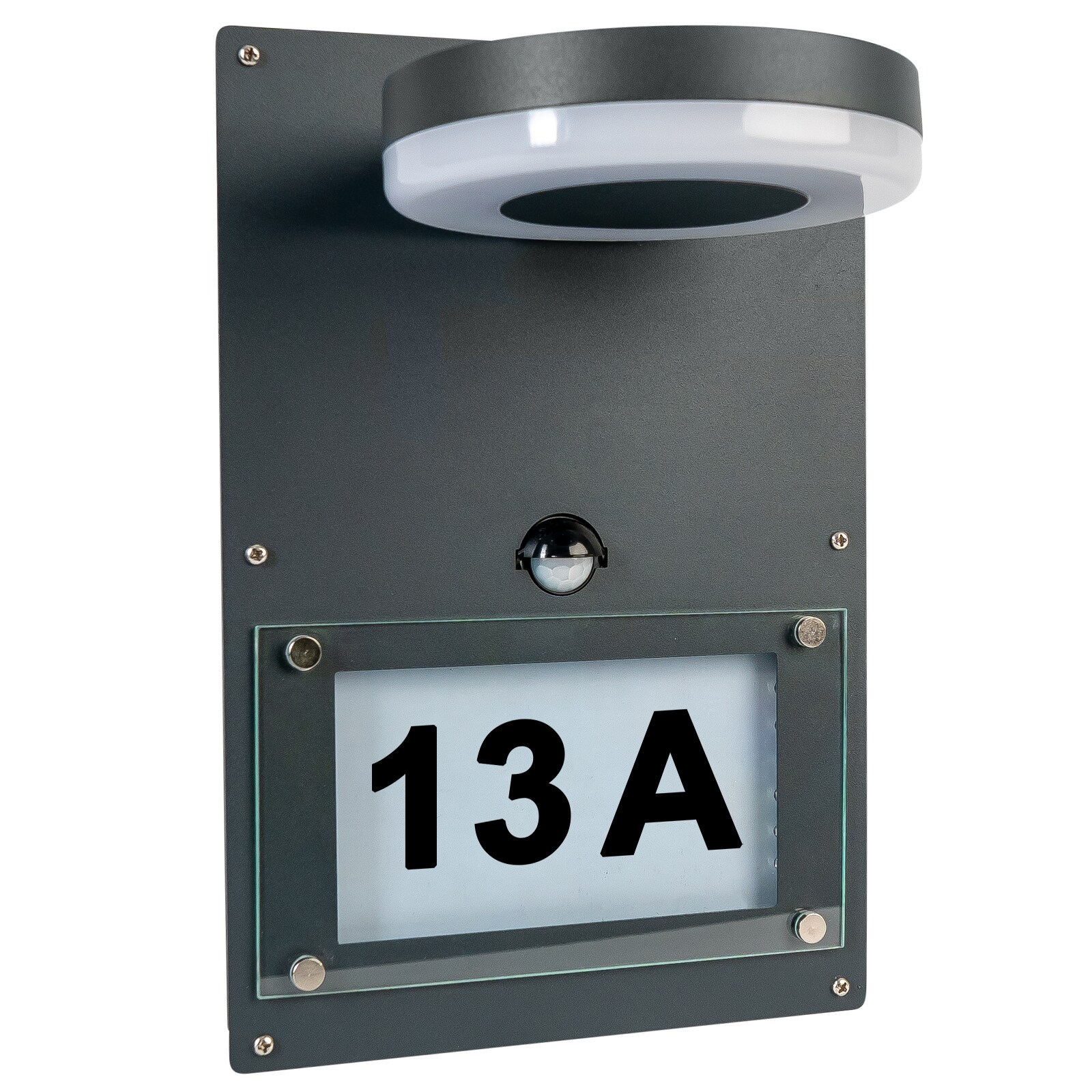 Grafner&reg; Edelstahl-Wandlampe mit Hausnummer WL10962 - Bild 1