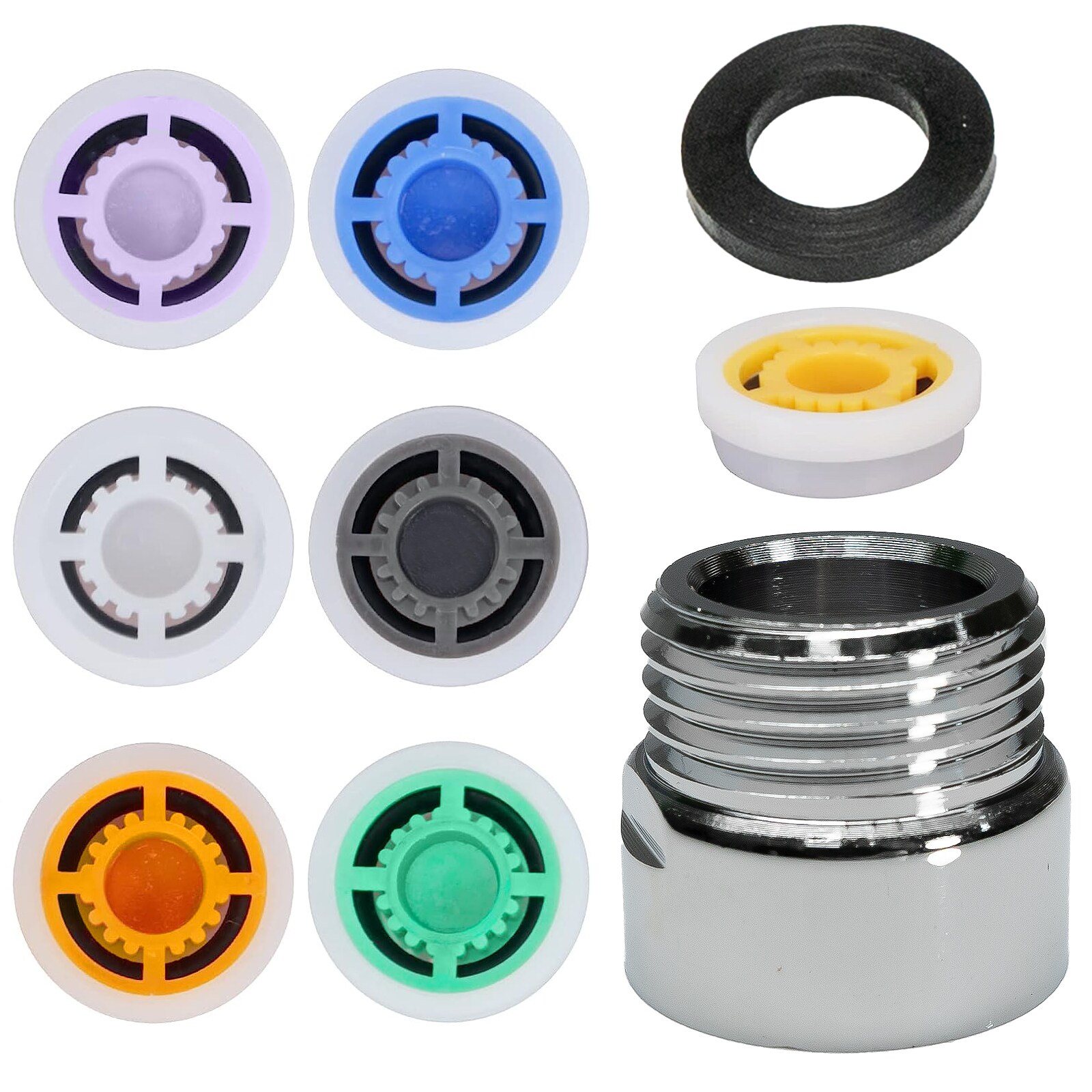 Grafner&reg; Durchflussbegrenzer Wassersparen Dusche 4L bis 12 L silber DB11099 - Bild 1