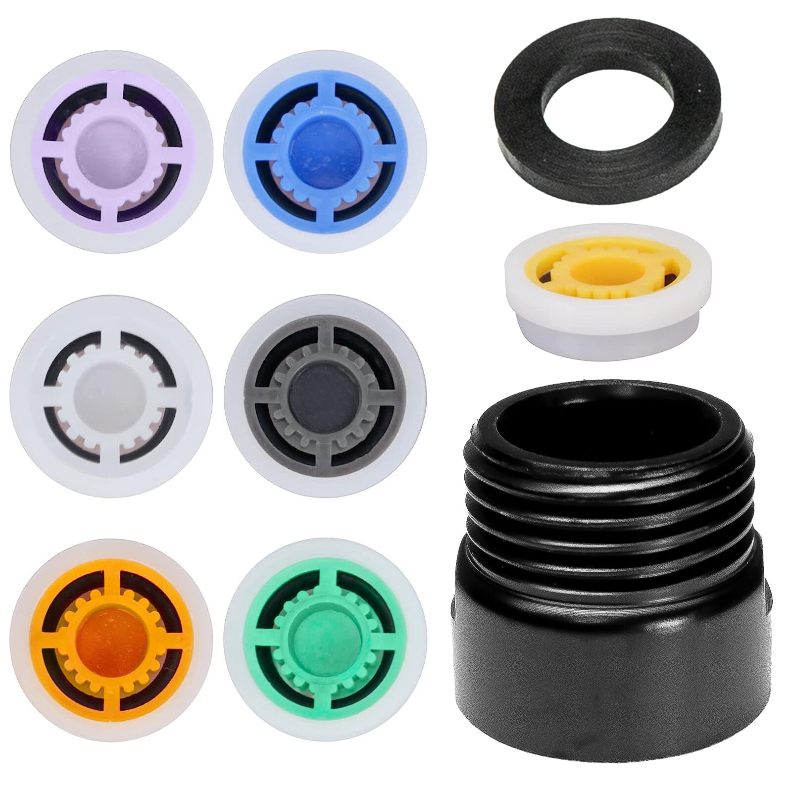 Grafner&reg; Durchflussbegrenzer Wassersparen Dusche 4L bis 12 L schwarz DB11100 - Bild 1