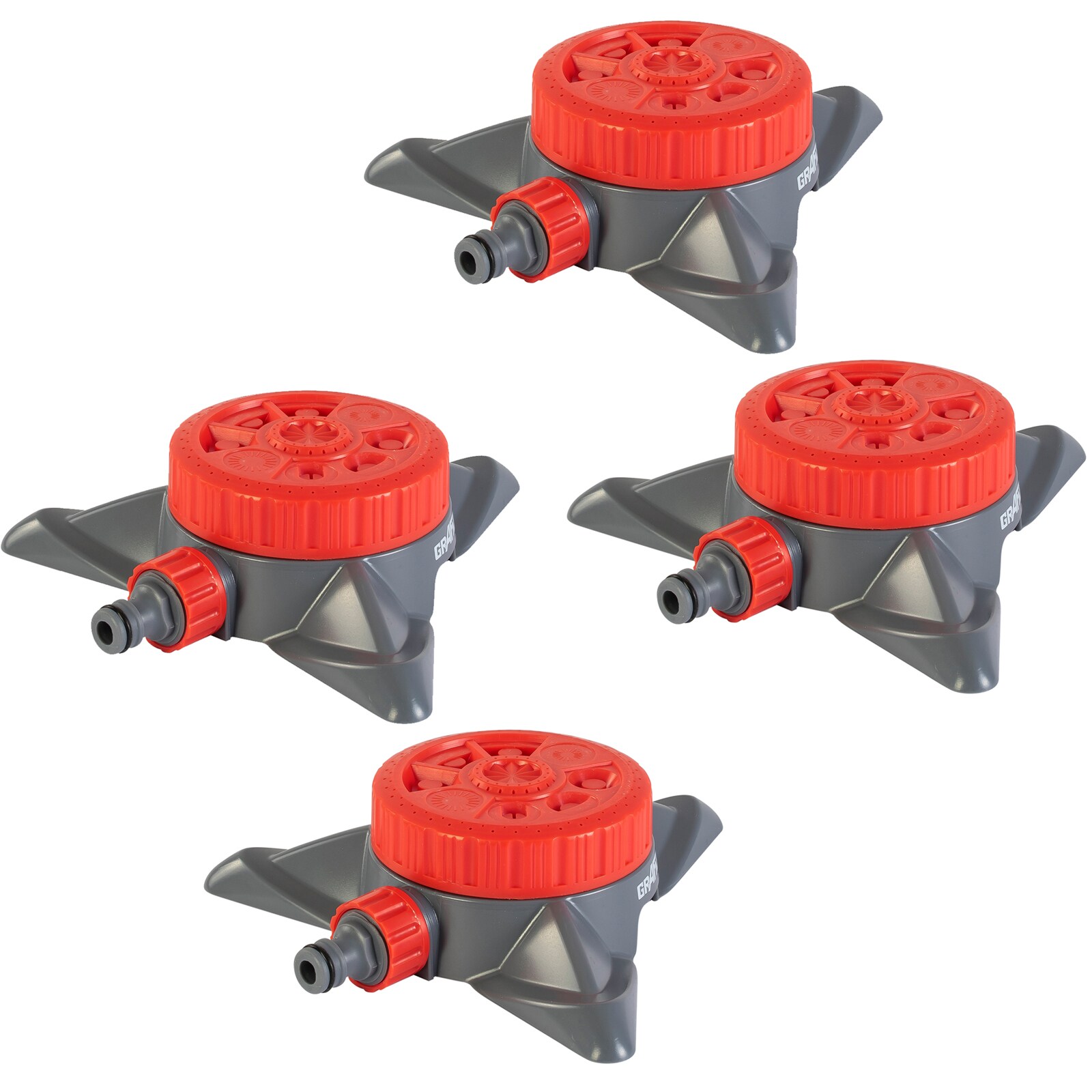 Grafner&reg; 4er Set Kreis- Rasensprenger RS10821  8 Spr&uuml;h-Funktionen - Bild 1