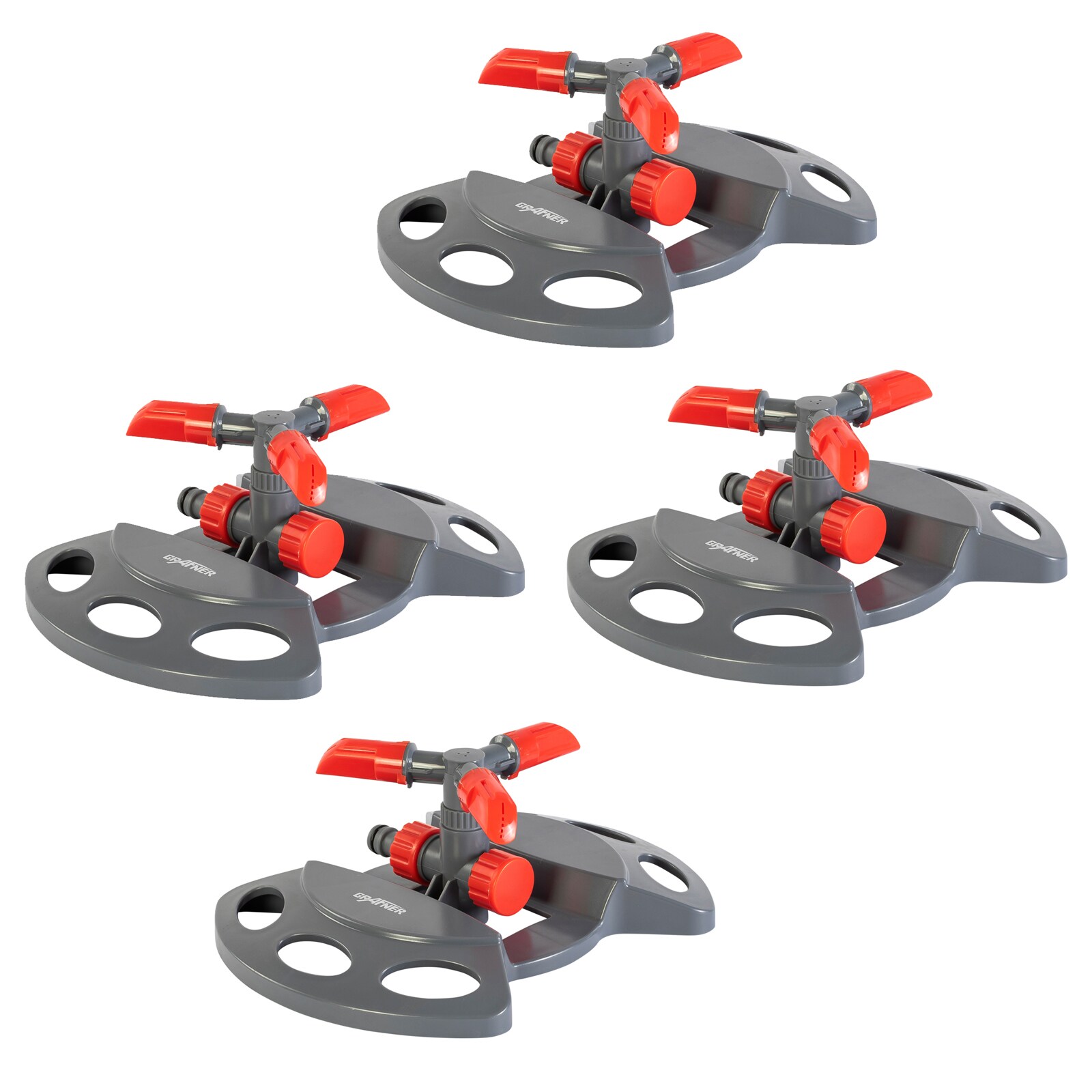 Grafner&reg; 4er Set Rasensprenger Kreis- und Sektorenregner RS10823 - Bild 1
