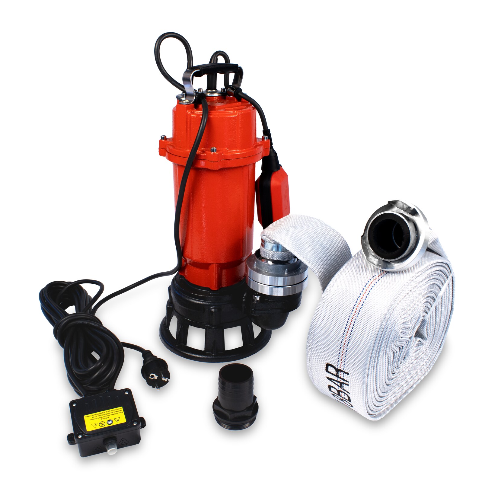Grafner Profi Fäkalienpume 1500 Watt mit Schneidwerk und 30m Schlauch, Schwimmschalter, /h, K