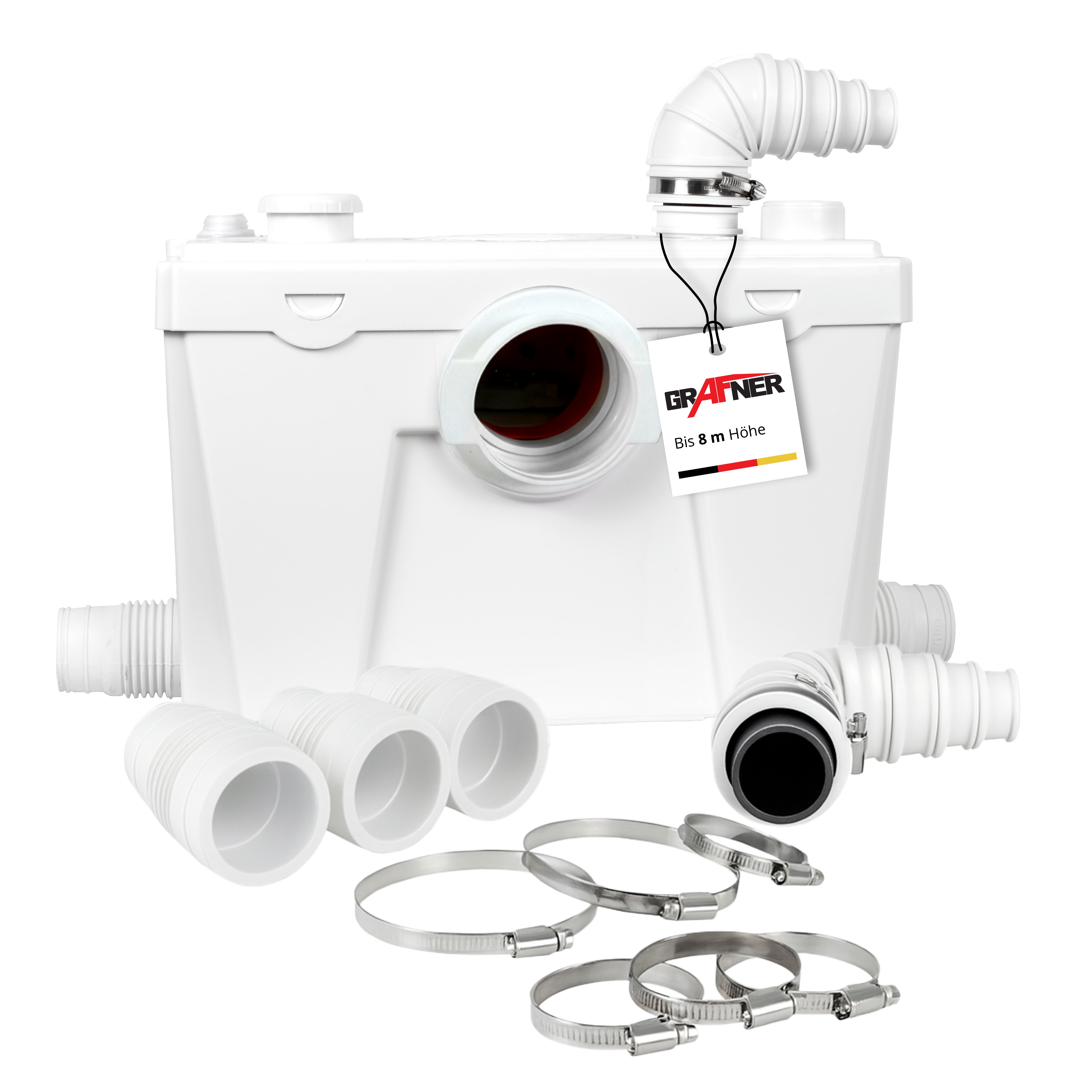 Grafner WC Hebeanlage mit integriertem Schneidwerk 500W 110L/min - Bild 1