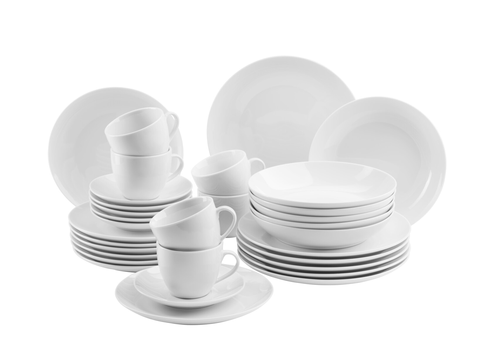 Mäser Kombiservice, Porzellan BARCA weiß | 09001793963627