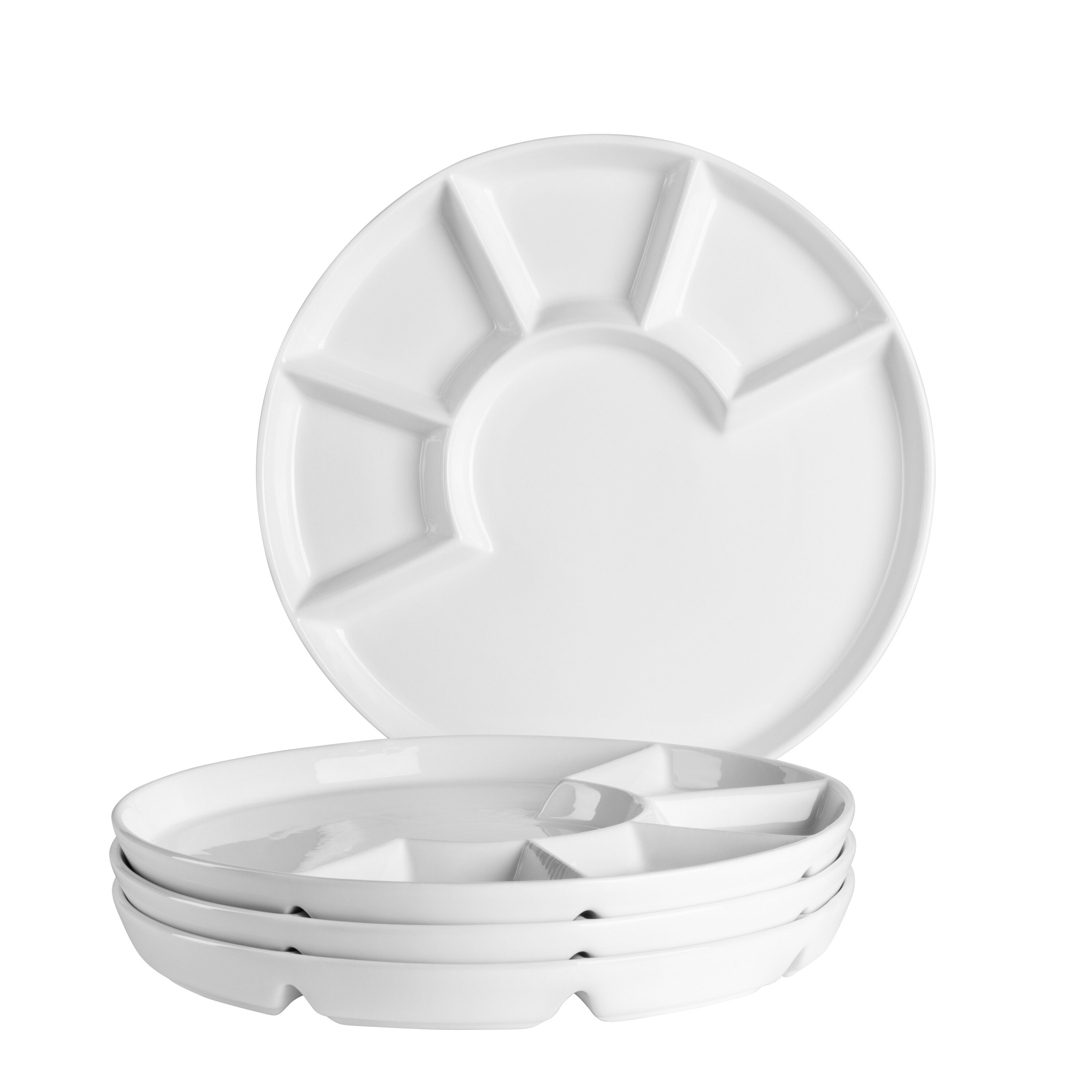 M&auml;ser Fondueteller 24 cm, Porzellan Wei&szlig; - Bild 1