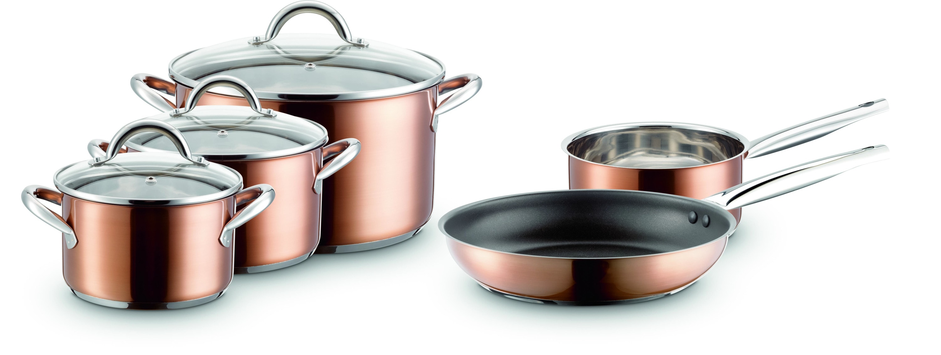 M&auml;ser Kochtopf-Set Asterion Kupfer - Bild 1