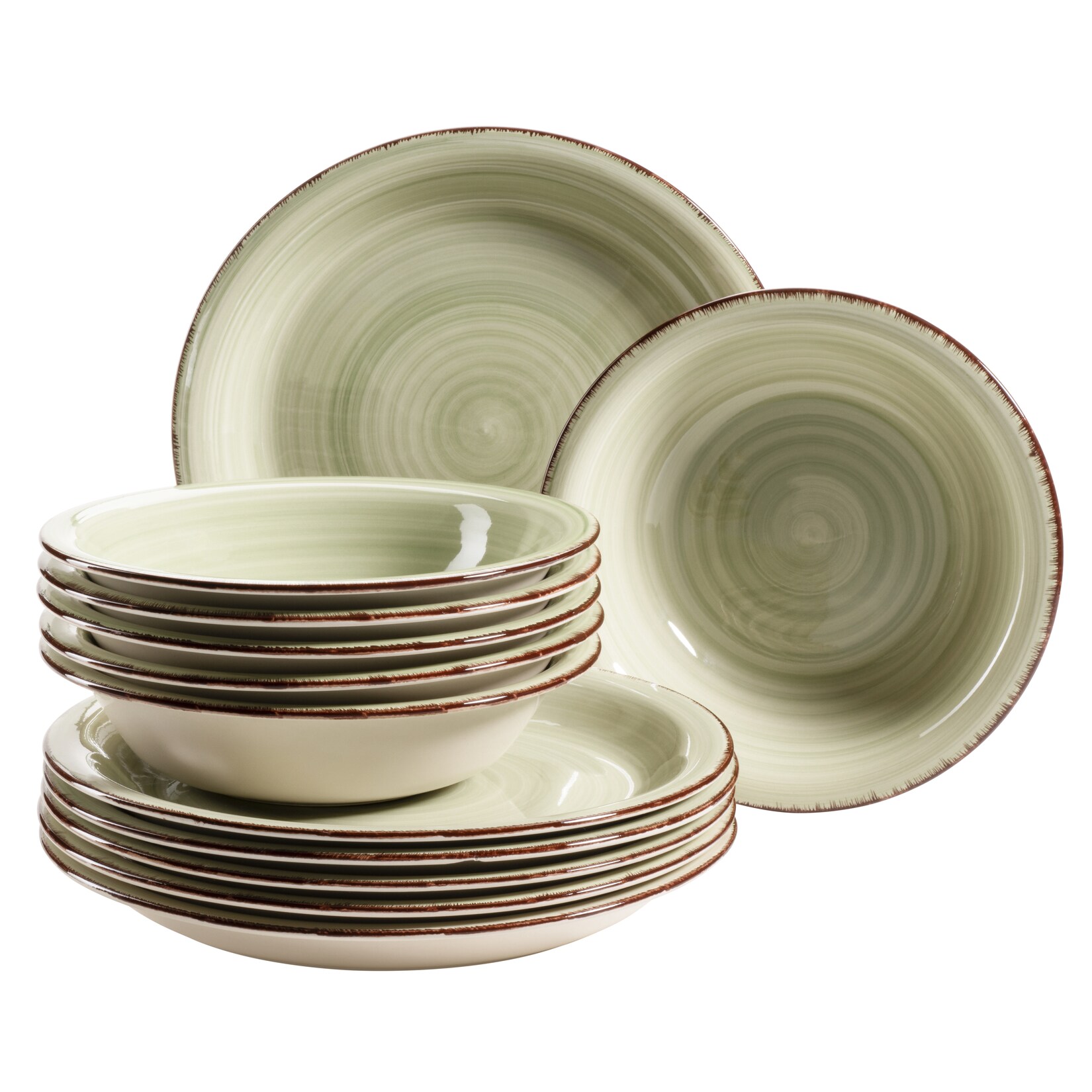 Mäser Teller-Set, Steingut Lumaca