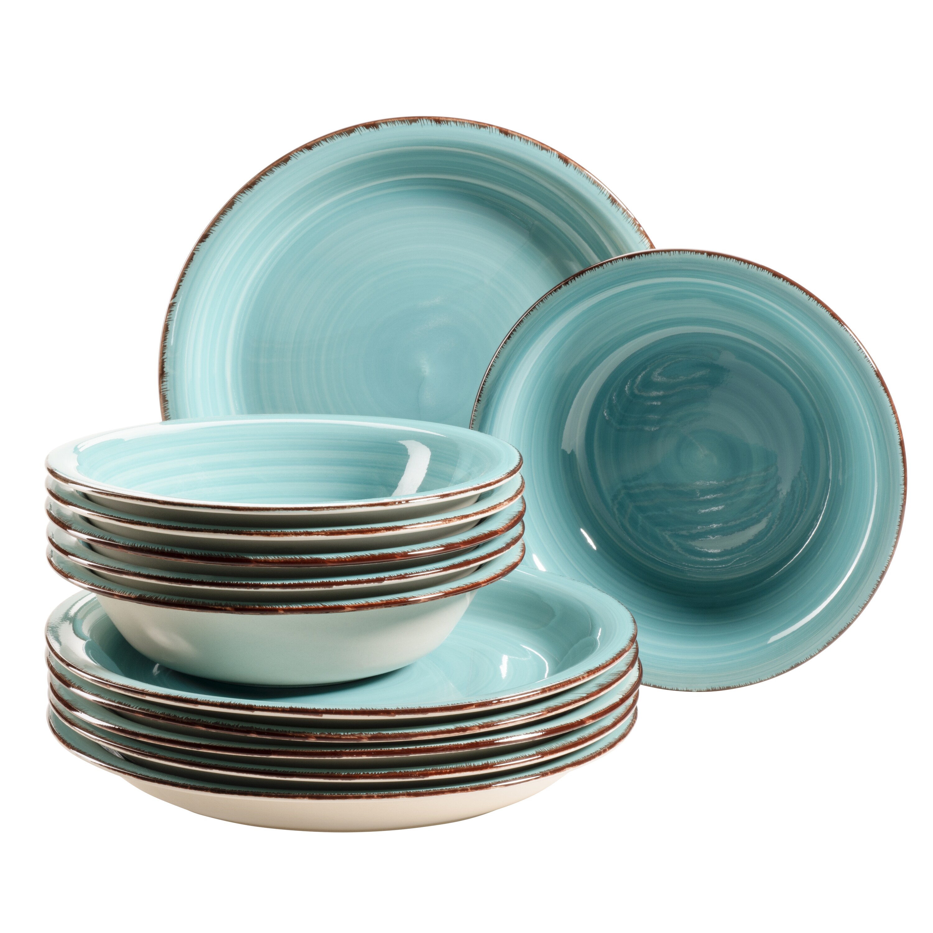 M&auml;ser Teller-Set, Steingut Lumaca - Bild 1