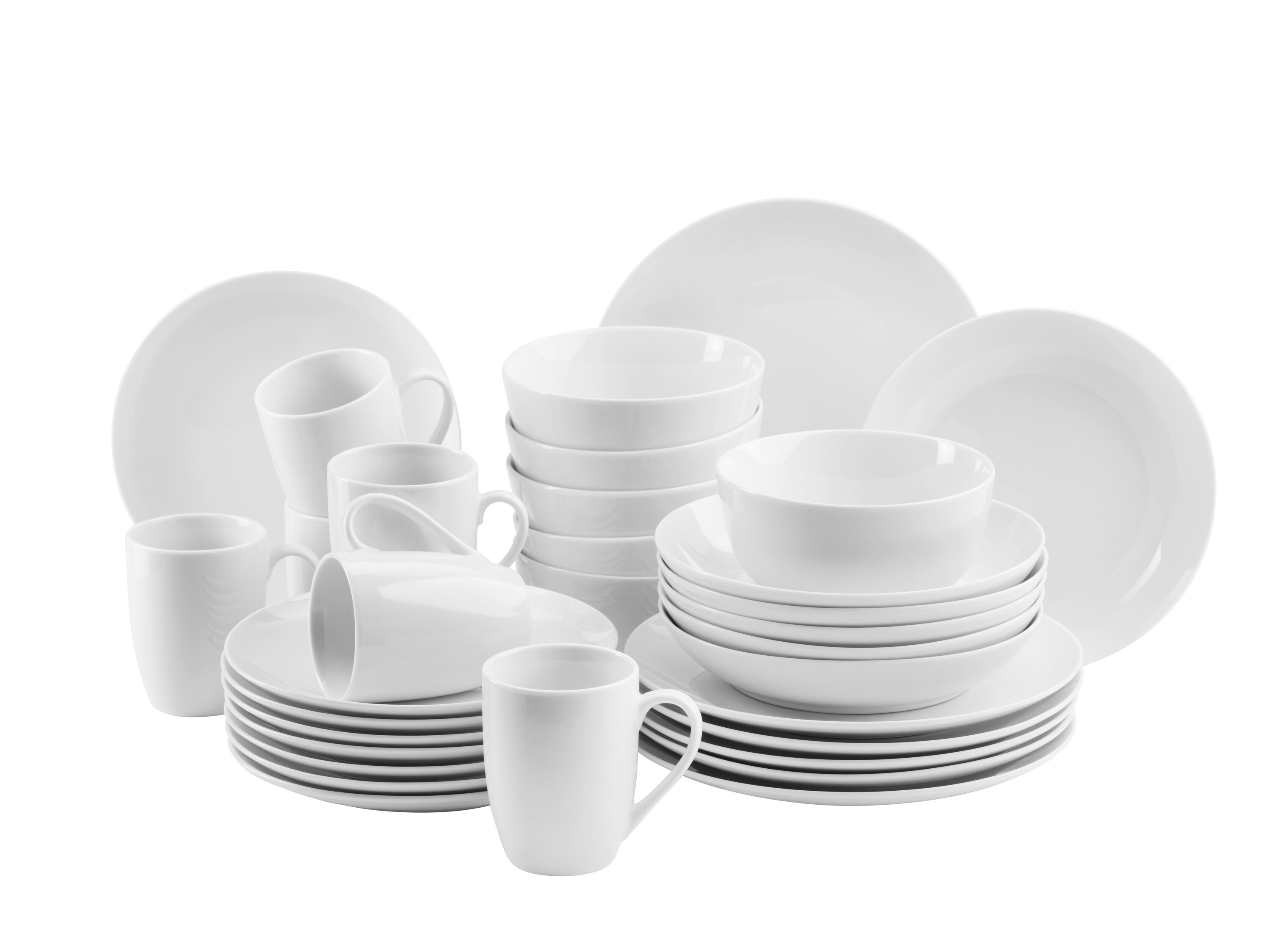 M&auml;ser Barca Kombiservice, Porzellan Wei&szlig; - Bild 1