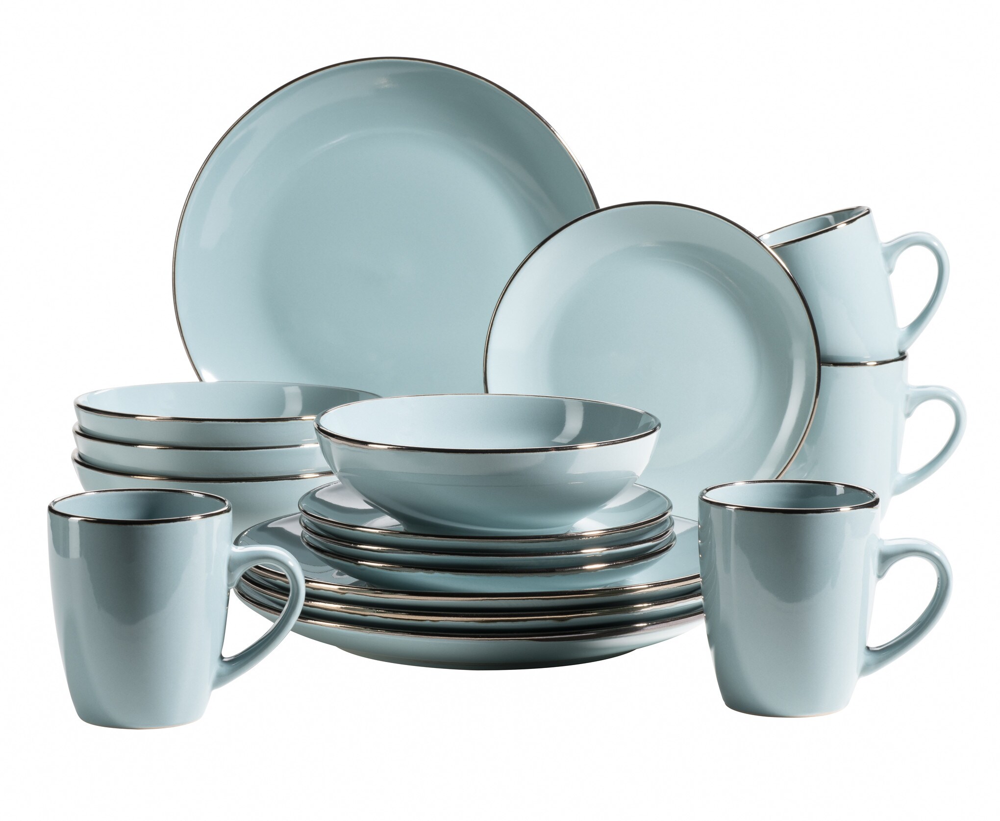 M&auml;ser Kombiservice, Steinzeug METALLIC RIM - Bild 1