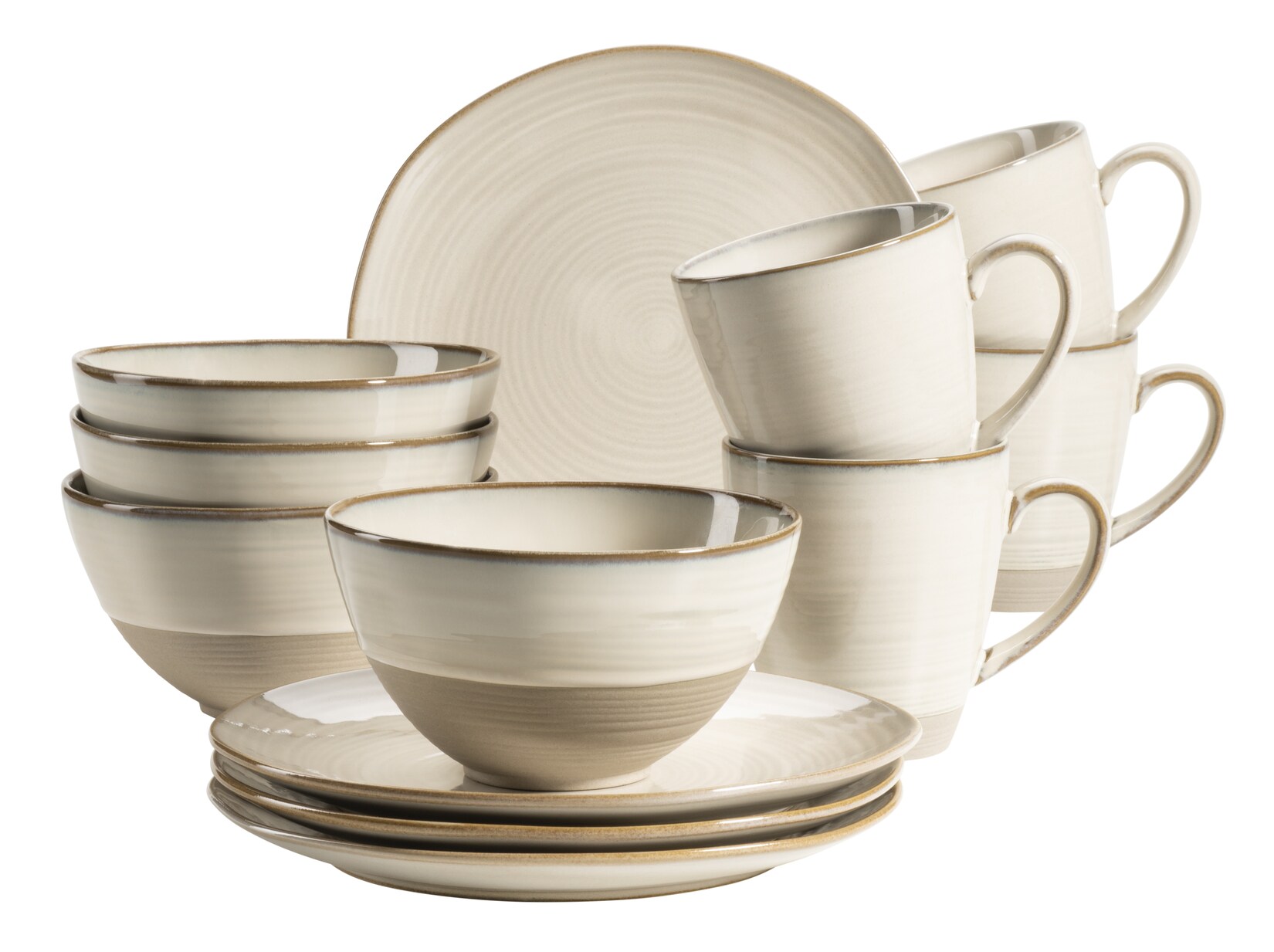 Mäser Frühstücksgeschirr, Keramik Nottingham Beige