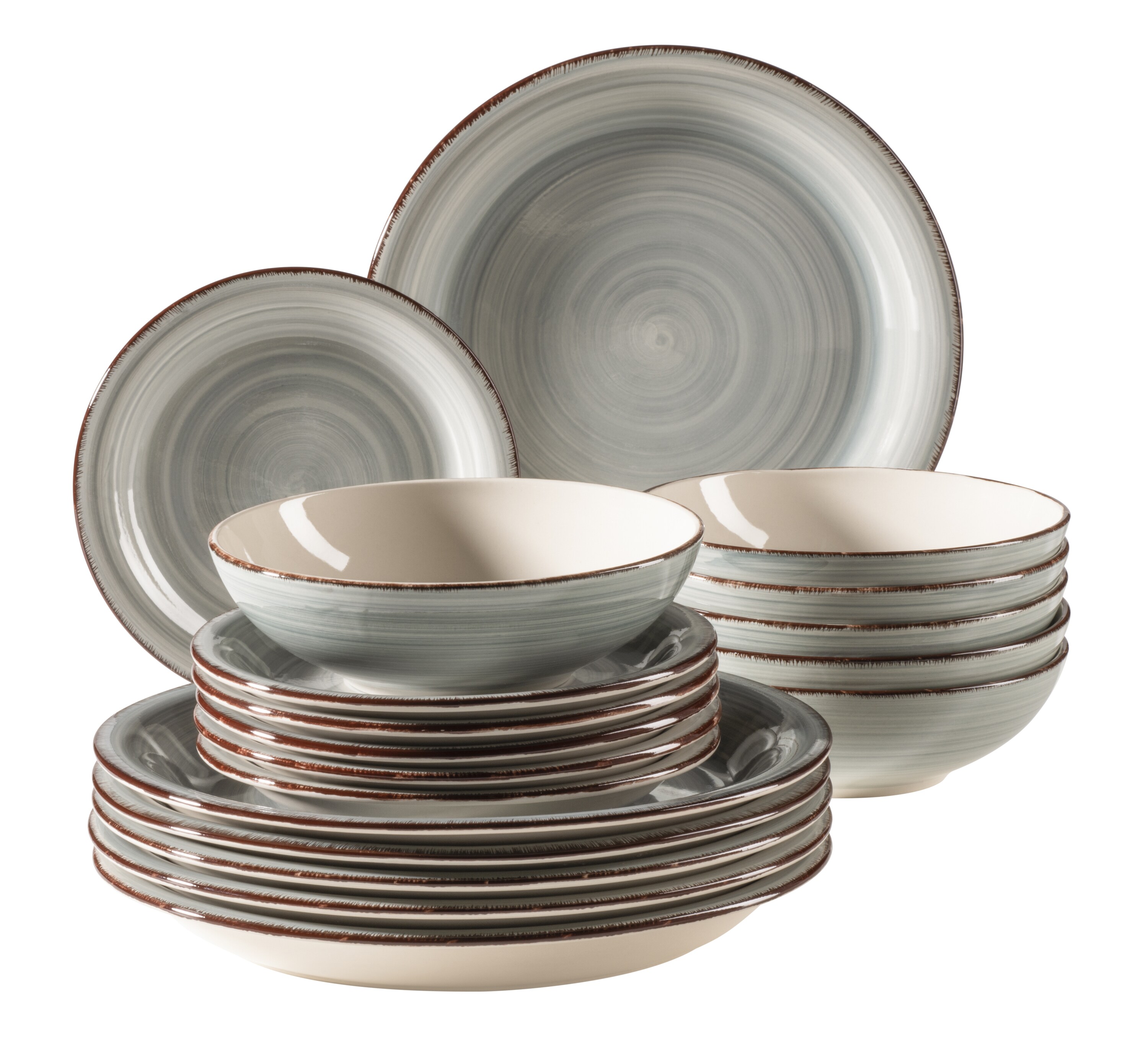 M&auml;ser Tafelservice, Steingut Lumaca - Bild 1