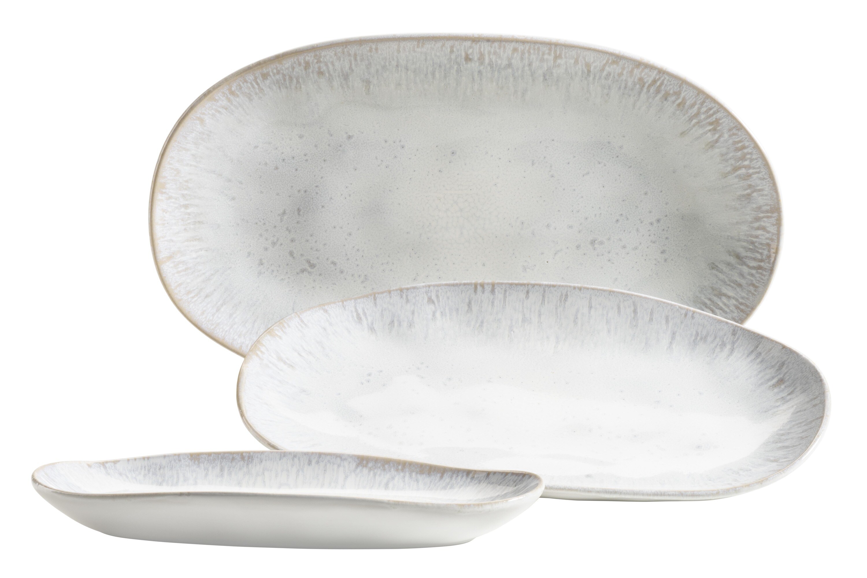 M&auml;ser Servierplatten-Set, Steinzeug Frozen - Bild 1