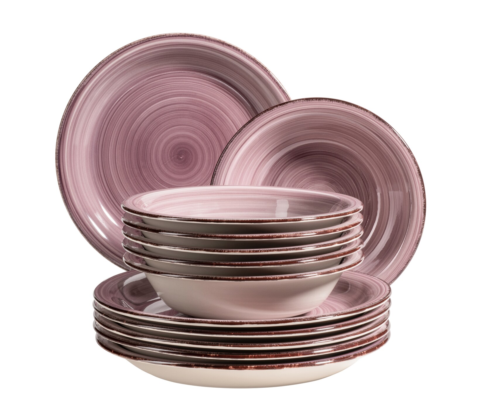Mäser Teller-Set, Steingut Lumaca