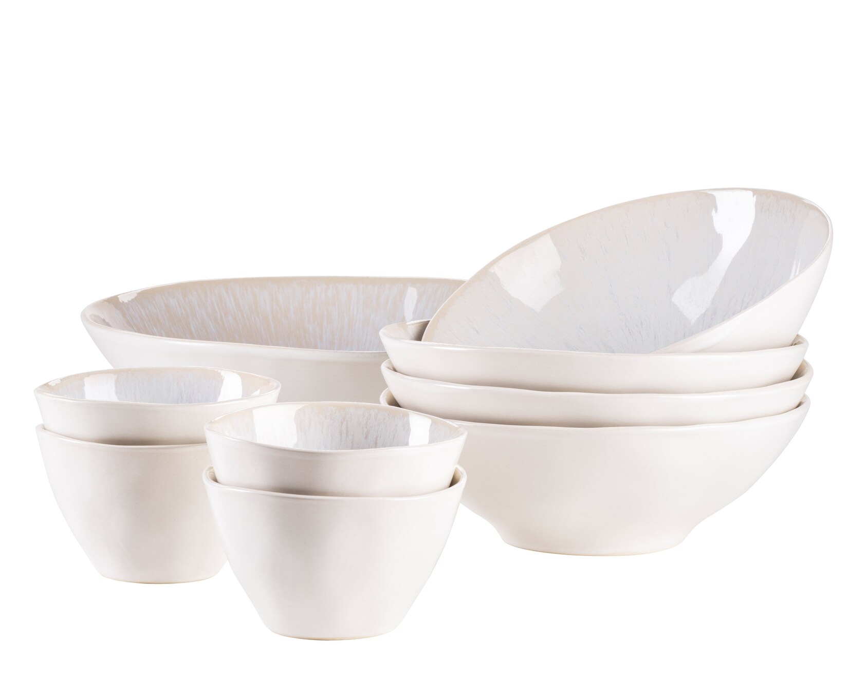 Mäser Salatschüssel-Set, Steinzeug Frozen