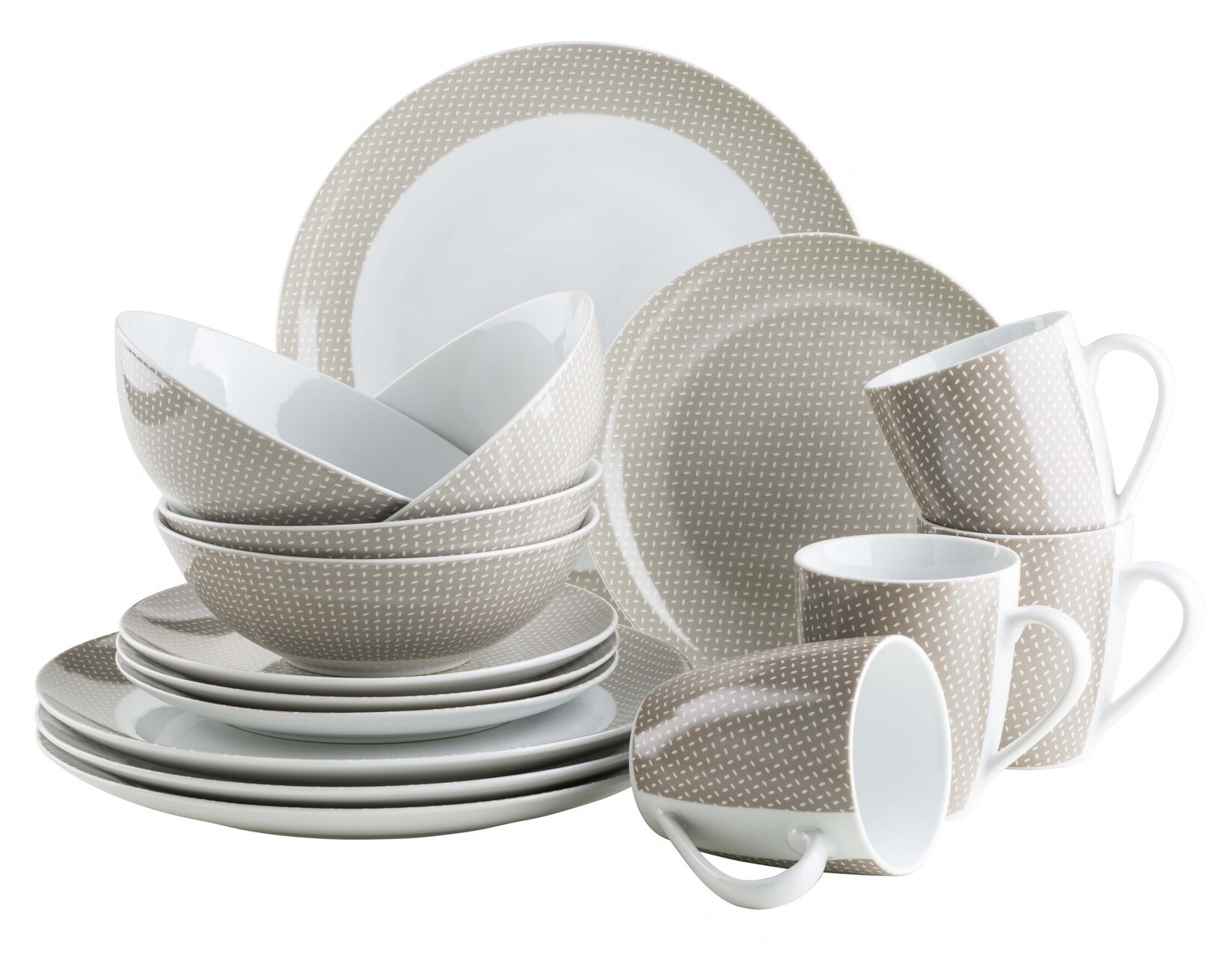 Mäser KITCHEN TIME II Set di stoviglie 16 pezzi Beige