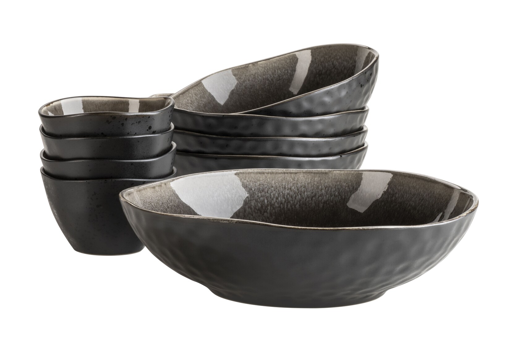 Mäser Schüssel-Set, Keramik Niara Organic Braun / Schwarz | 09001794912402
