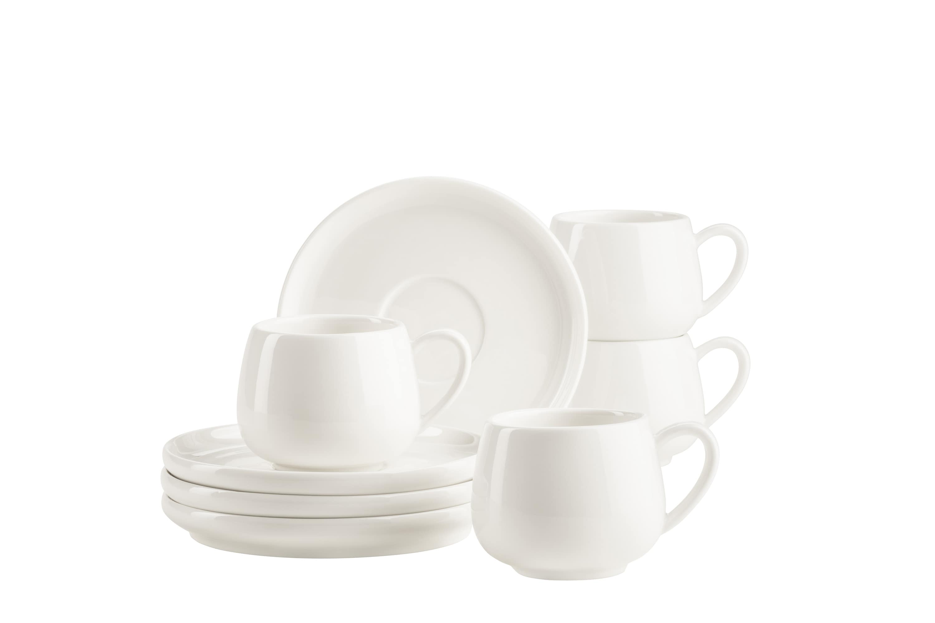 M&auml;ser Espressotassen Set, Porzellan Taya Wei&szlig; - Bild 1