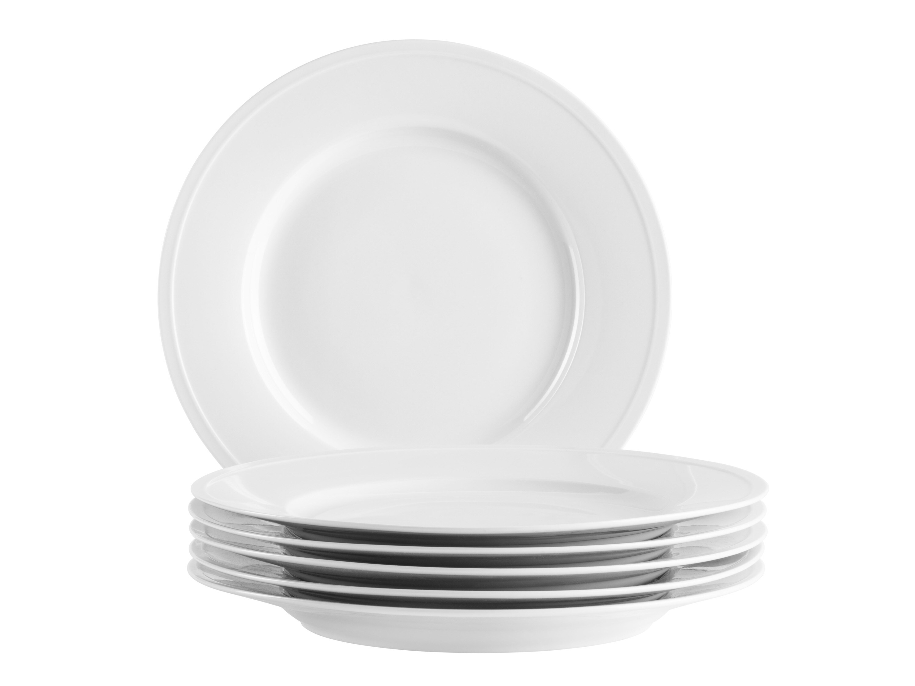 M&auml;ser Speiseteller Set, Porzellan Arlona Wei&szlig; - Bild 1