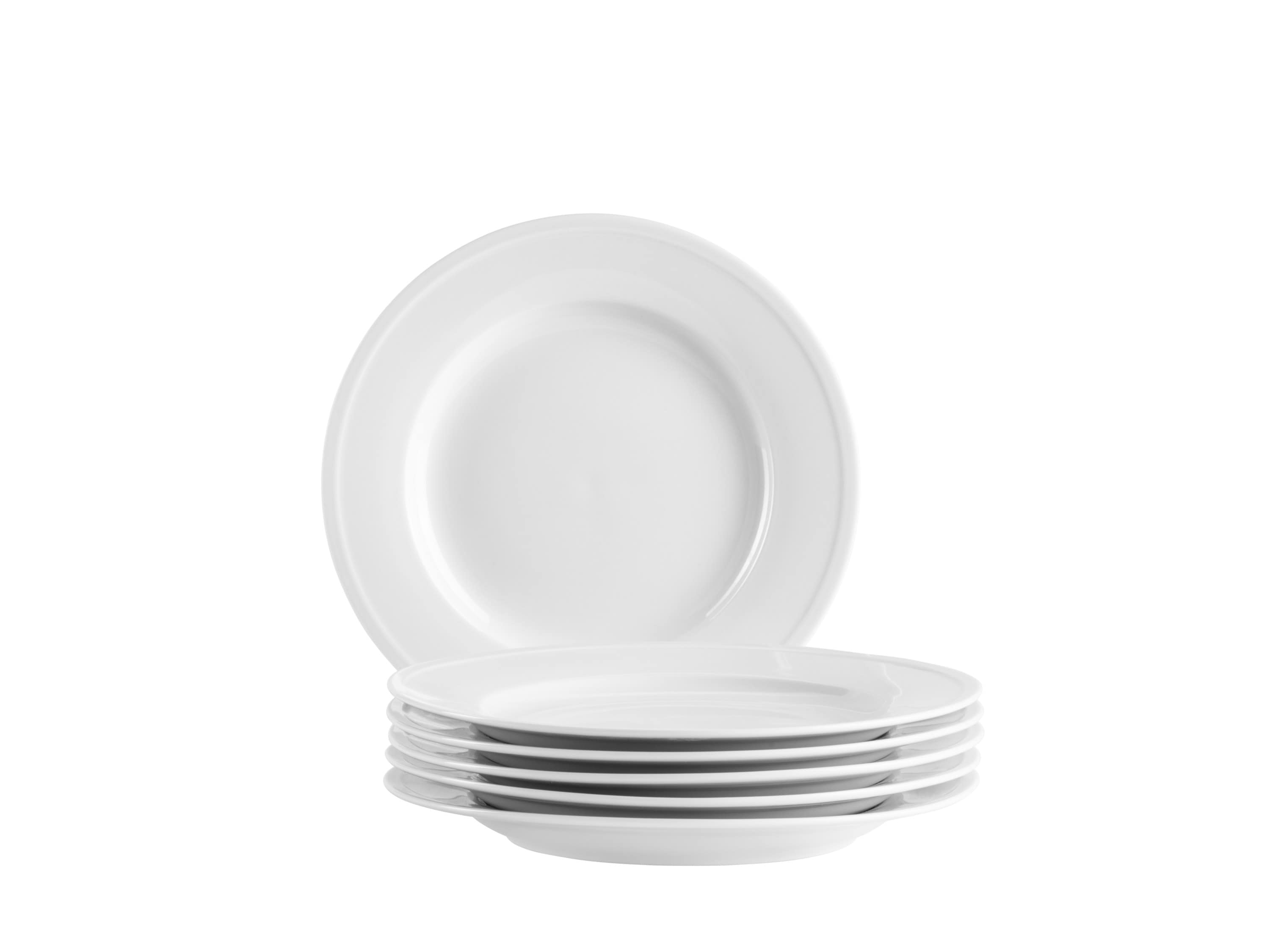 M&auml;ser Dessertteller Set, Porzellan Arlona Wei&szlig; - Bild 1