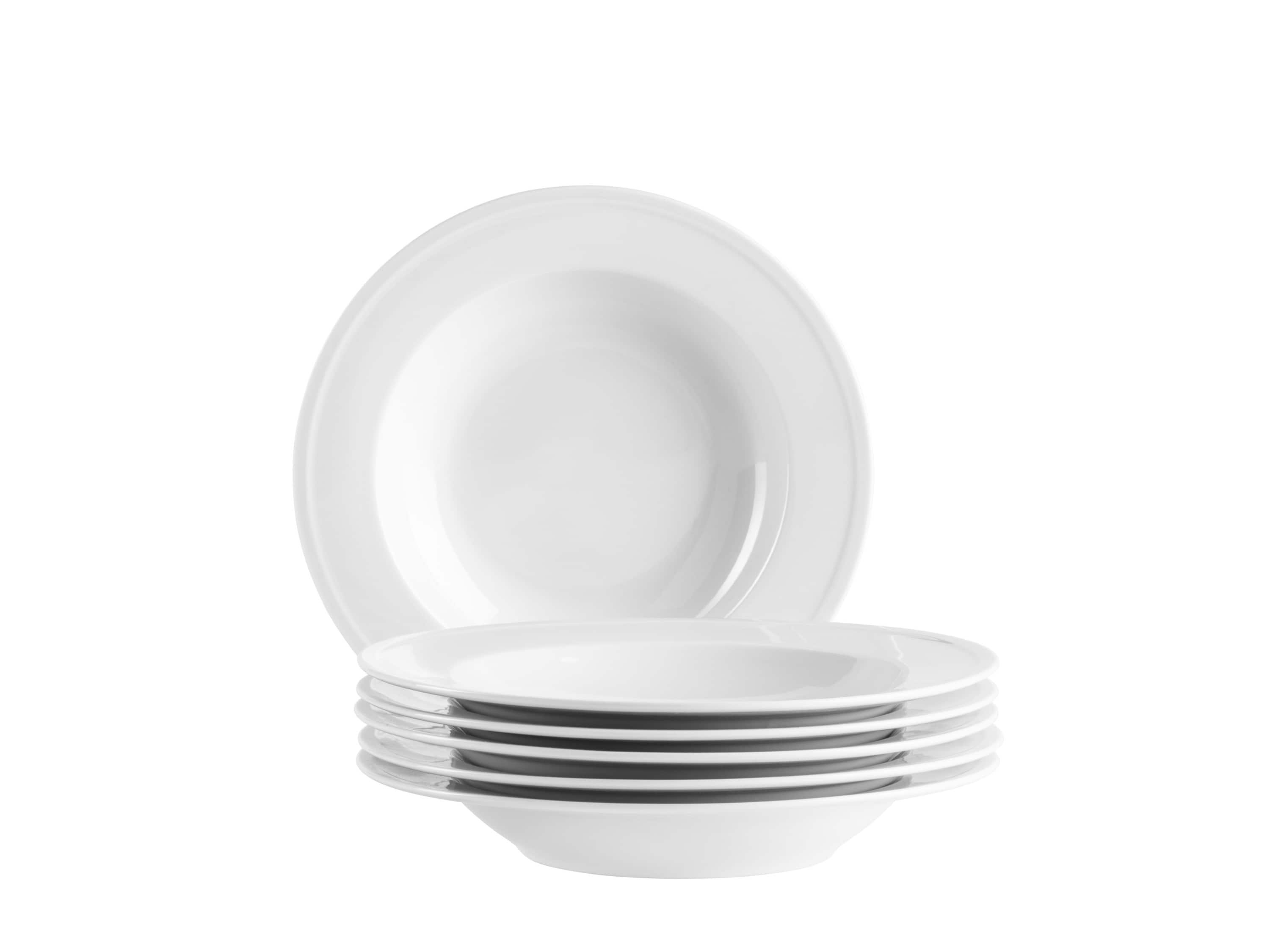 M&auml;ser Suppenteller Set, Porzellan Arlona Wei&szlig; - Bild 1