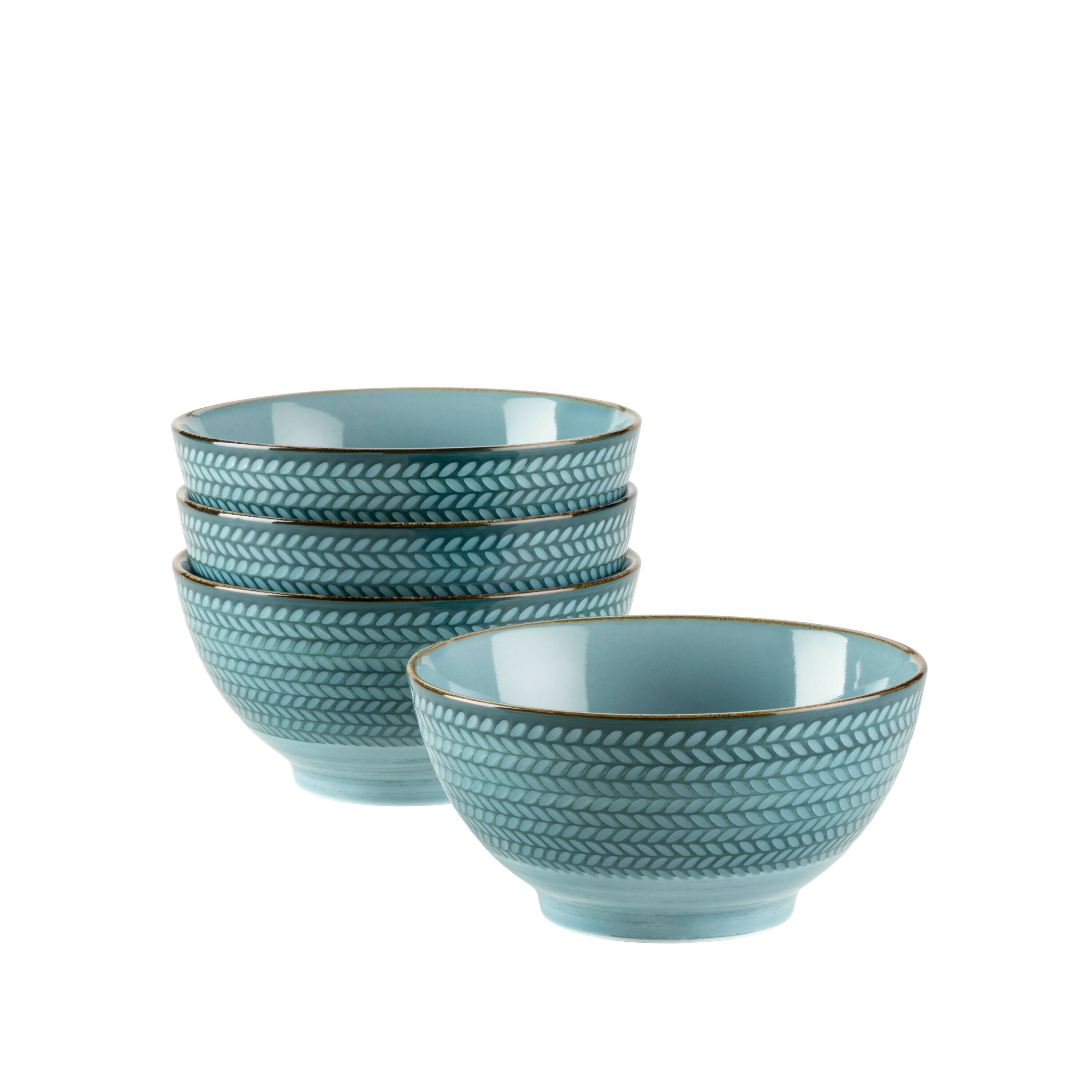 M&auml;ser Sch&uuml;ssel-Set, Porzellan Prospero Blau - Bild 1