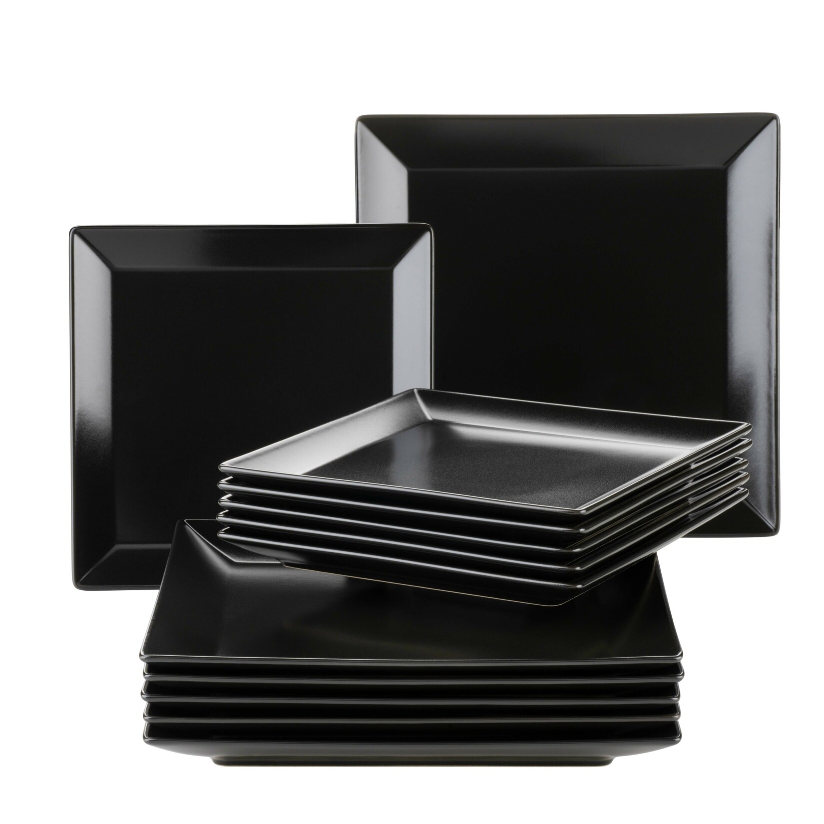 Mäser Teller-Set, Porzellan Manhattan City Schwarz | 09001794878005