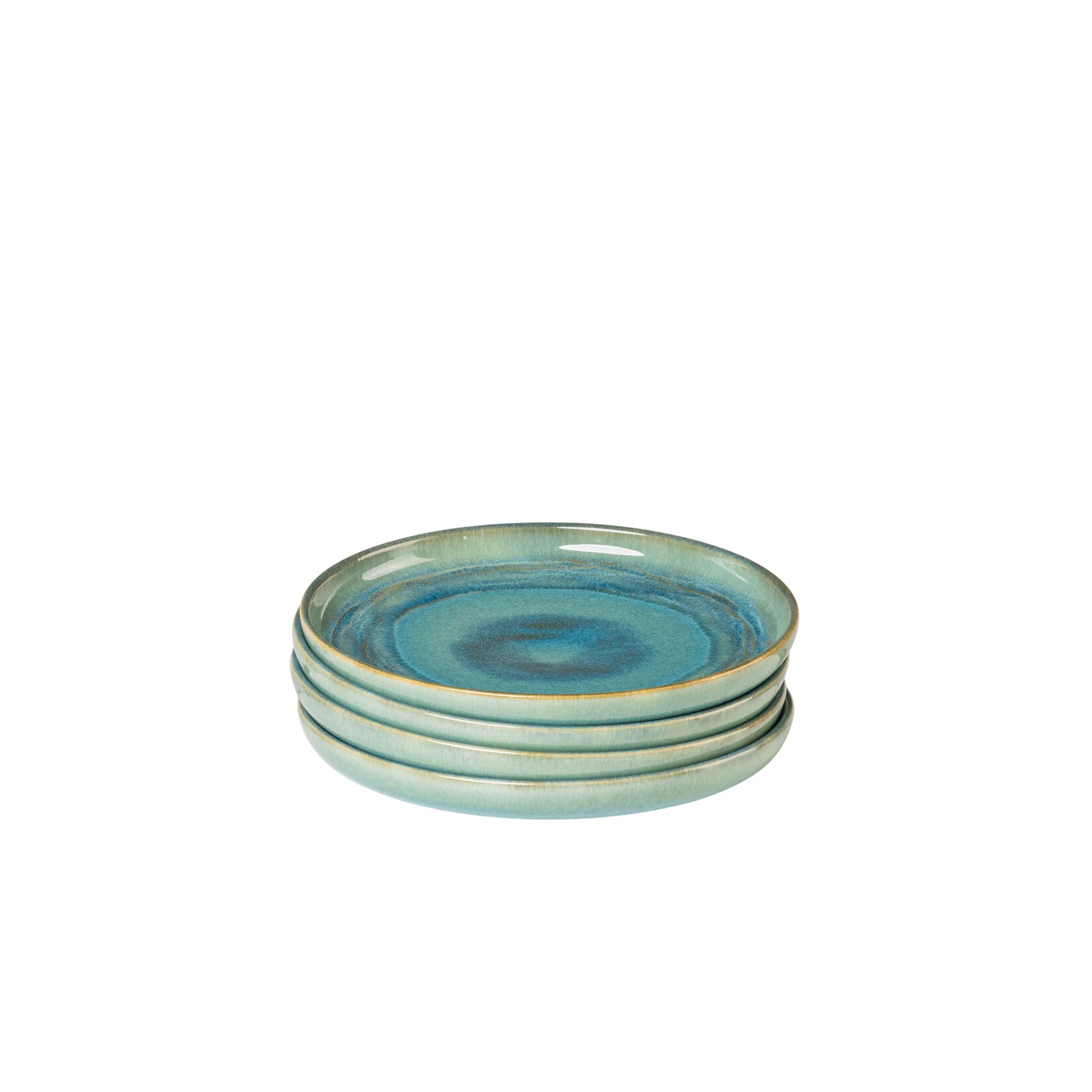 Gipfelstück Dessertteller-Set, Steinzeug TIEFER SEE