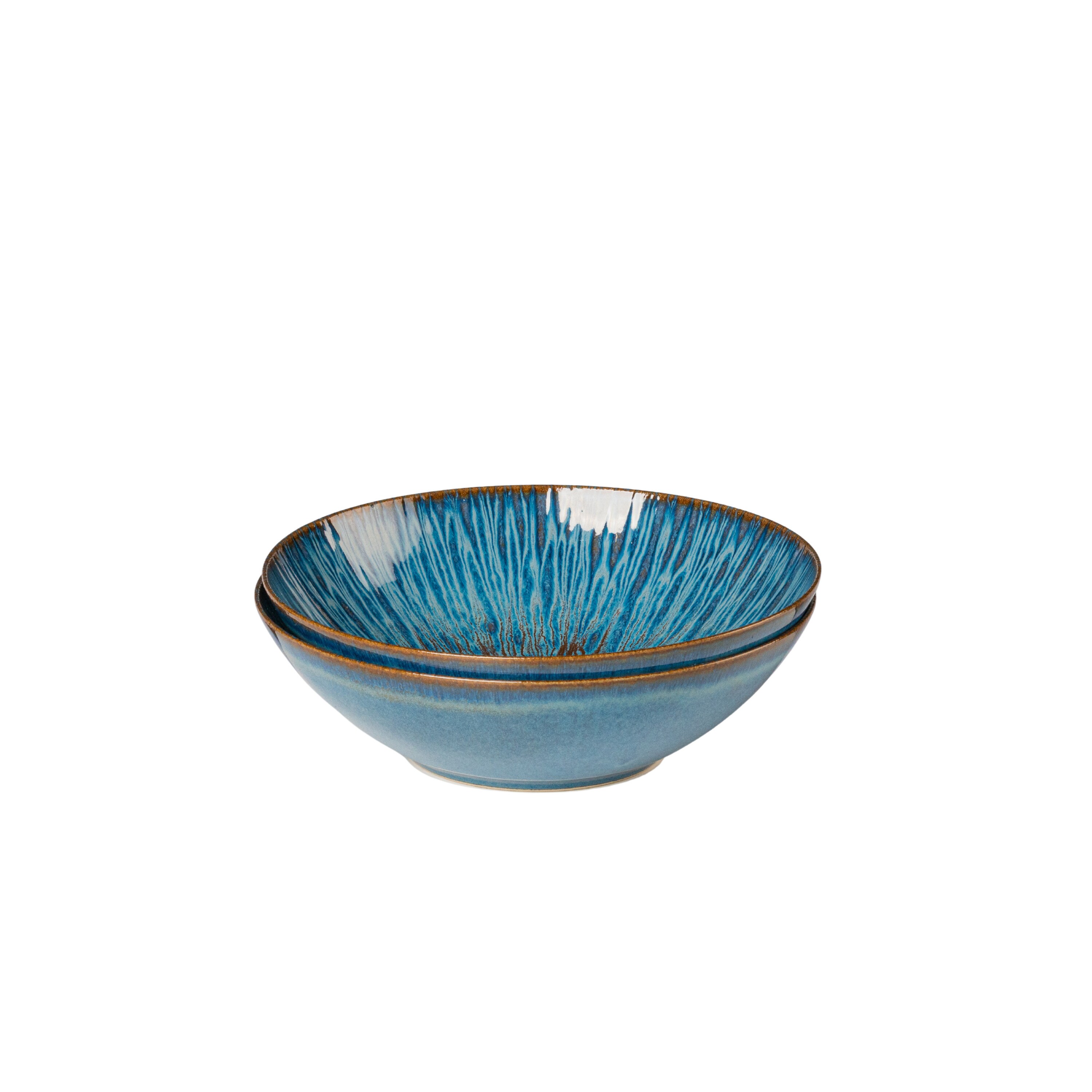 Gipfelst&uuml;ck Sch&uuml;ssel-Set, Steinzeug Eisfall Blau - Bild 1