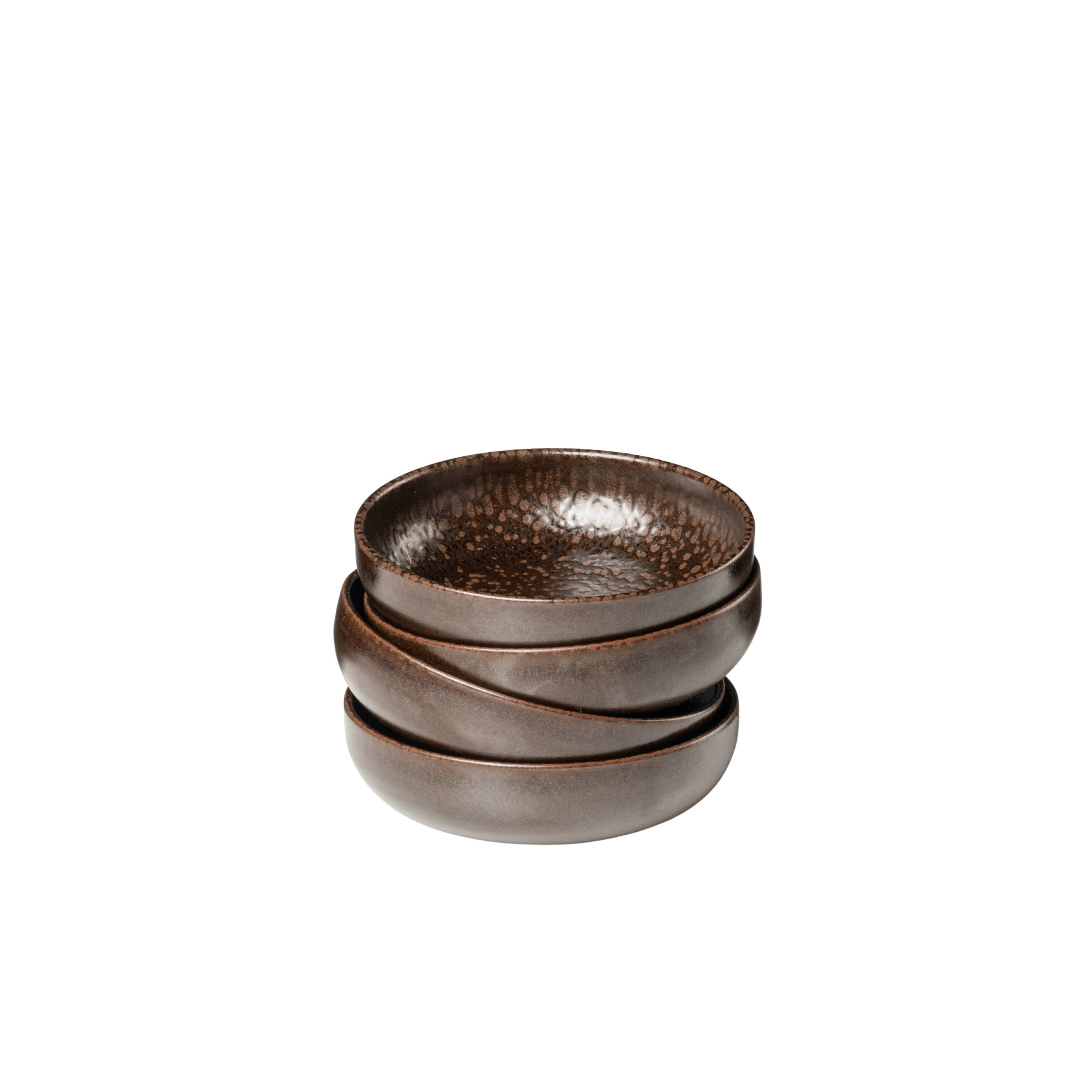 Gipfelst&uuml;ck Sch&uuml;ssel-Set, Steinzeug Glockenklang Bronze / Braun - Bild 1