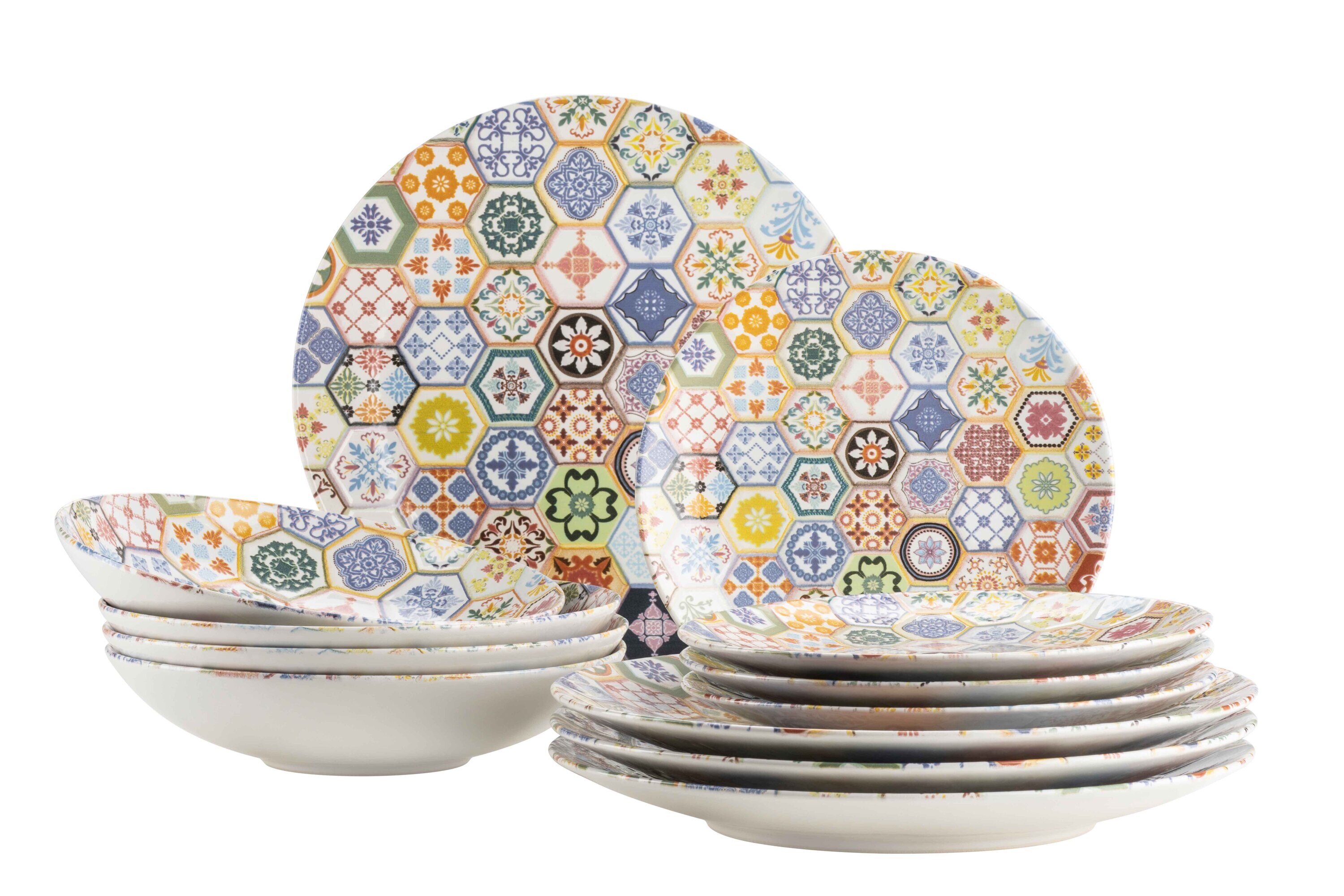 M&auml;ser Tafelservice, Keramik Amarante Bunt - Bild 1