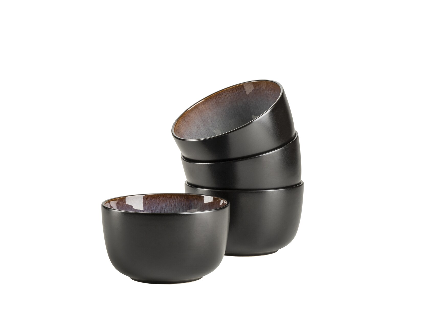 Mäser Schüssel-Set, Steinzeug Teona Blau, Braun, Grün, Schwarz