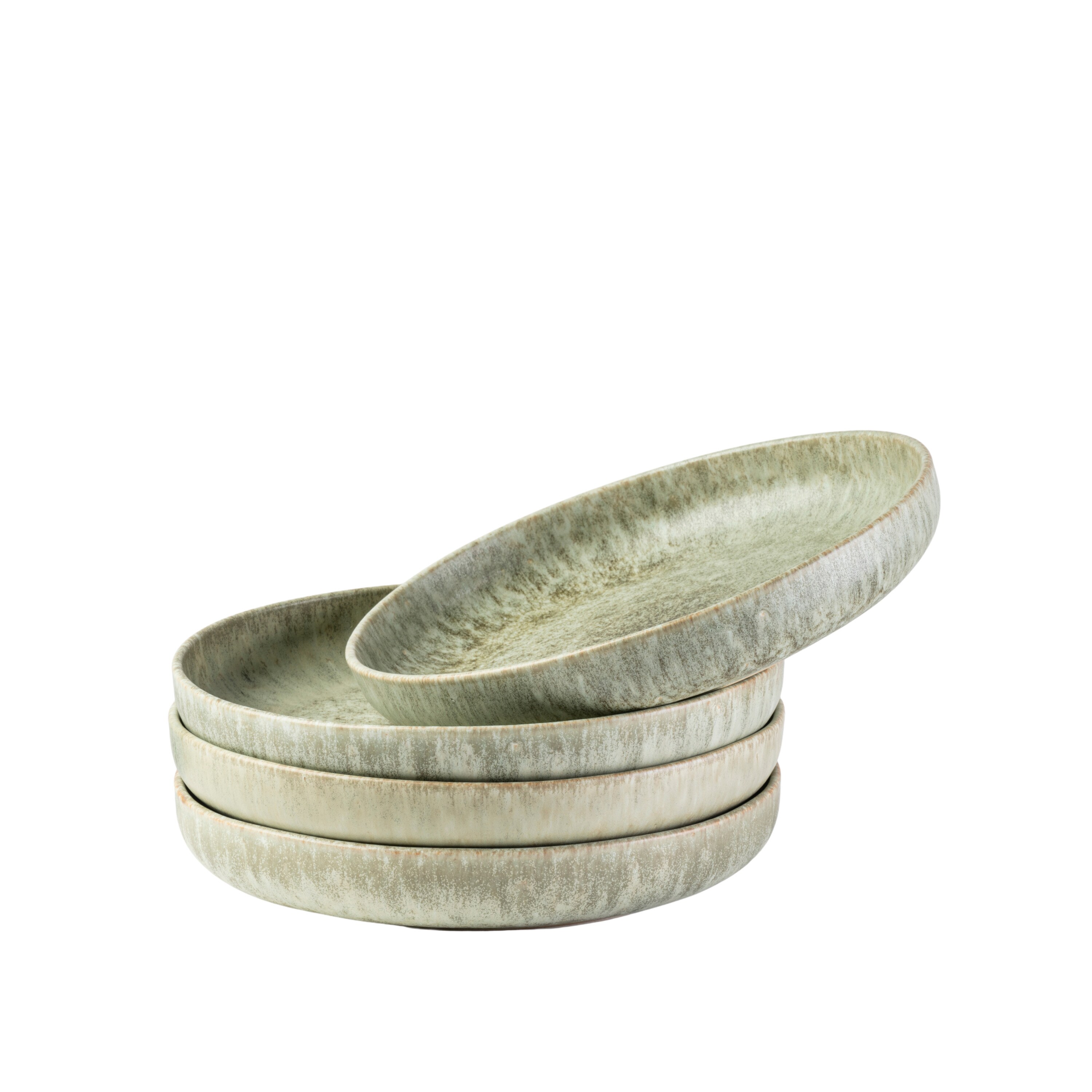 Gipfelst&uuml;ck Suppenteller-Set, Steinzeug Moos'N'Stein - Bild 1