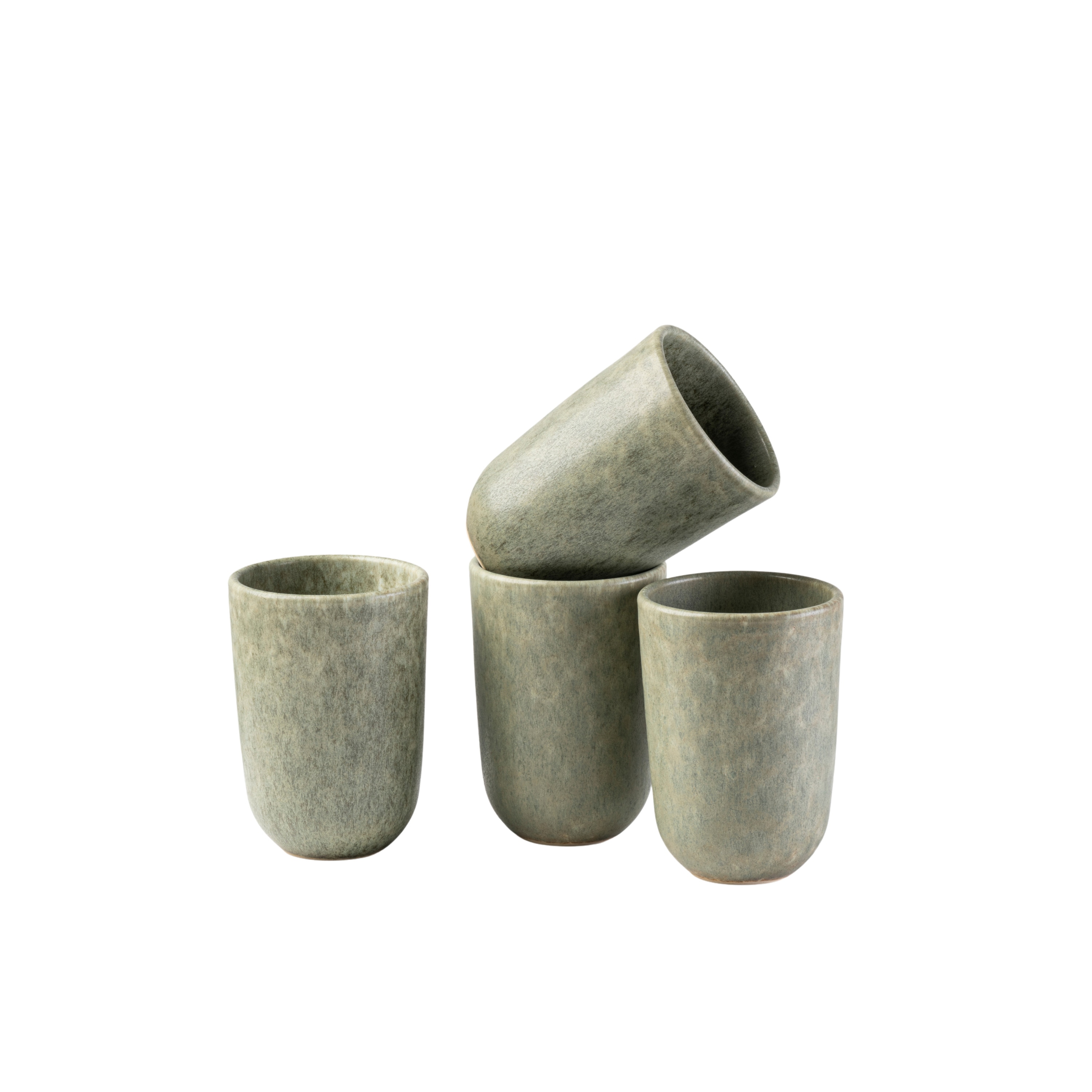 Gipfelst&uuml;ck Kaffeebecher-Set, Steinzeug Moos'N'Stein - Bild 1