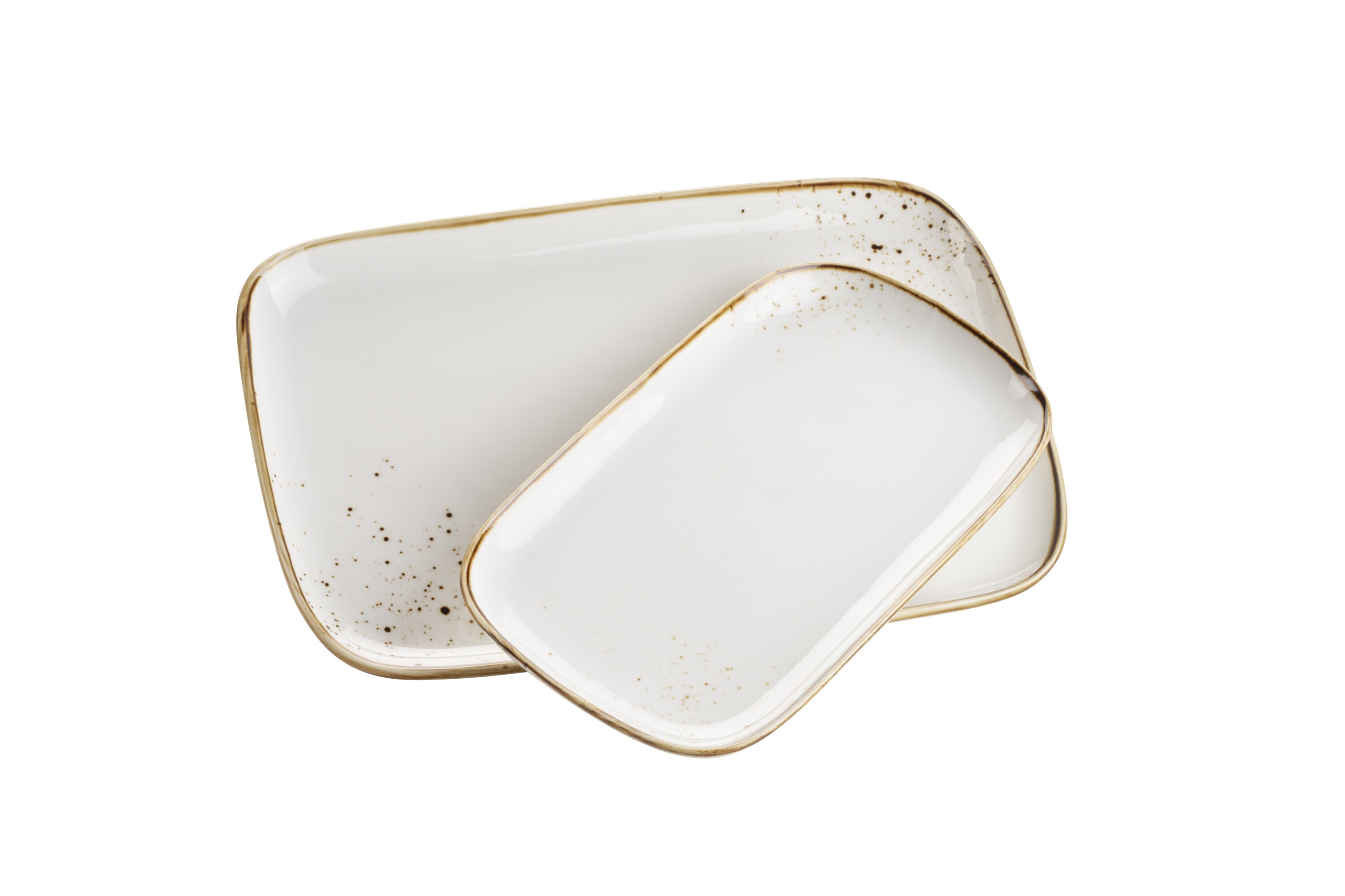 M&auml;ser Platten-Set, Porzellan Pintar Beige / Braun - Bild 1