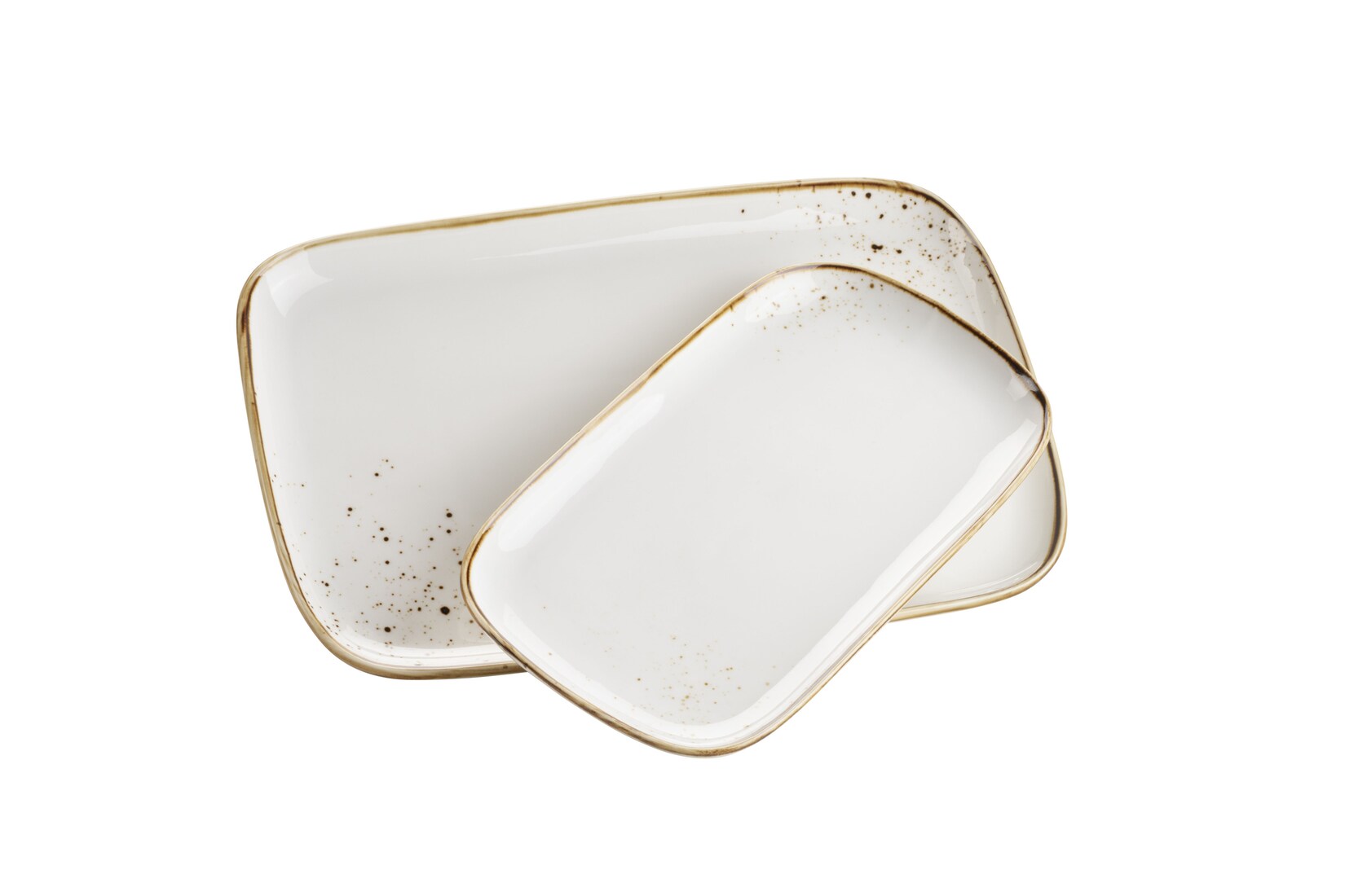Mäser Platten-Set, Porzellan Pintar Beige / Braun