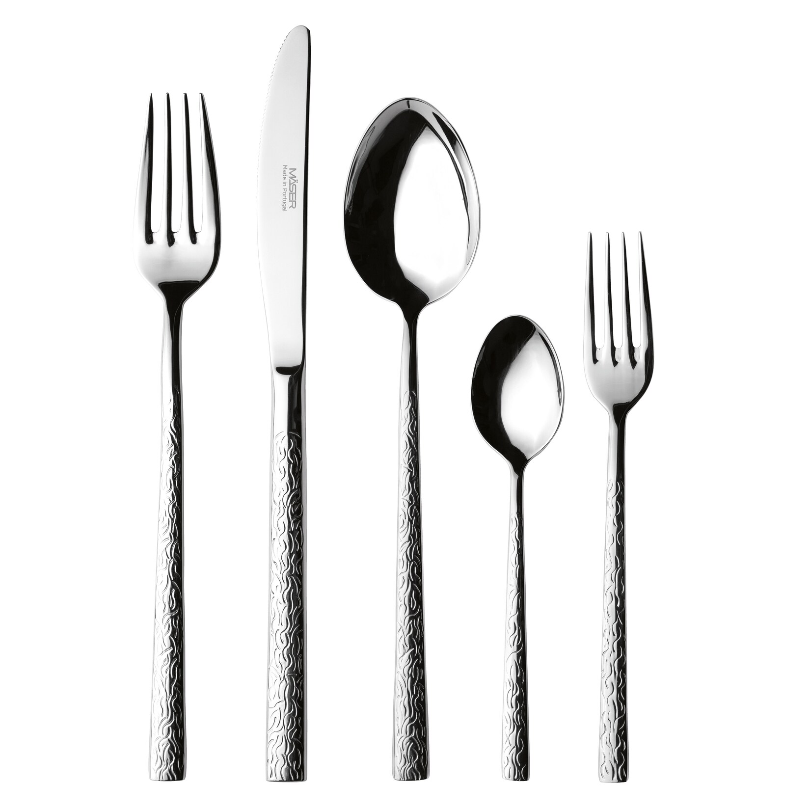 Mäser Besteck-Set, Edelstahl Ivy Silber | 09001794985512