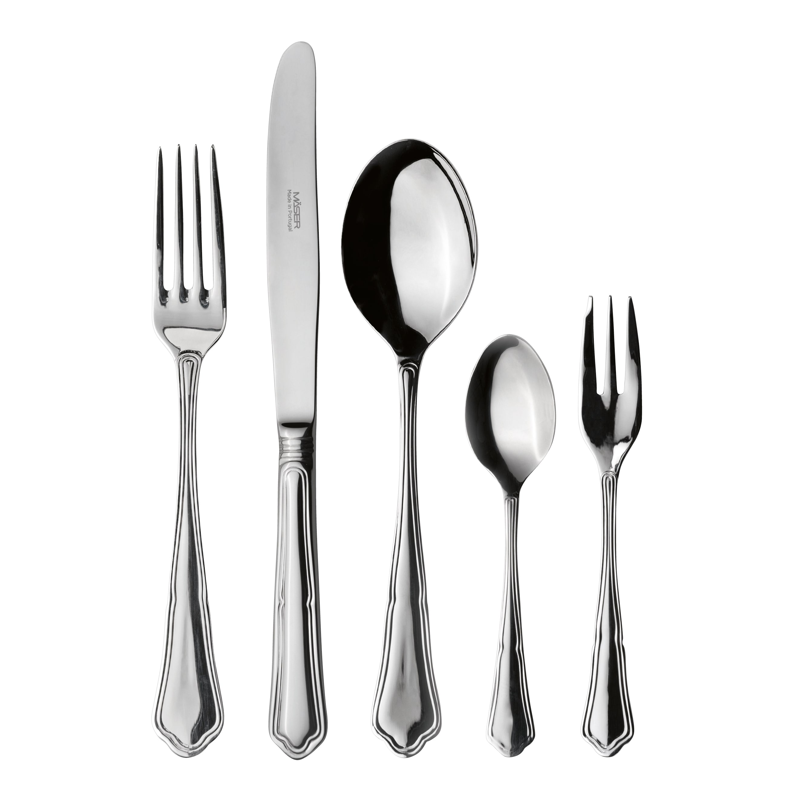 M&auml;ser Besteck-Set, Edelstahl Pacifico Silber - Bild 1