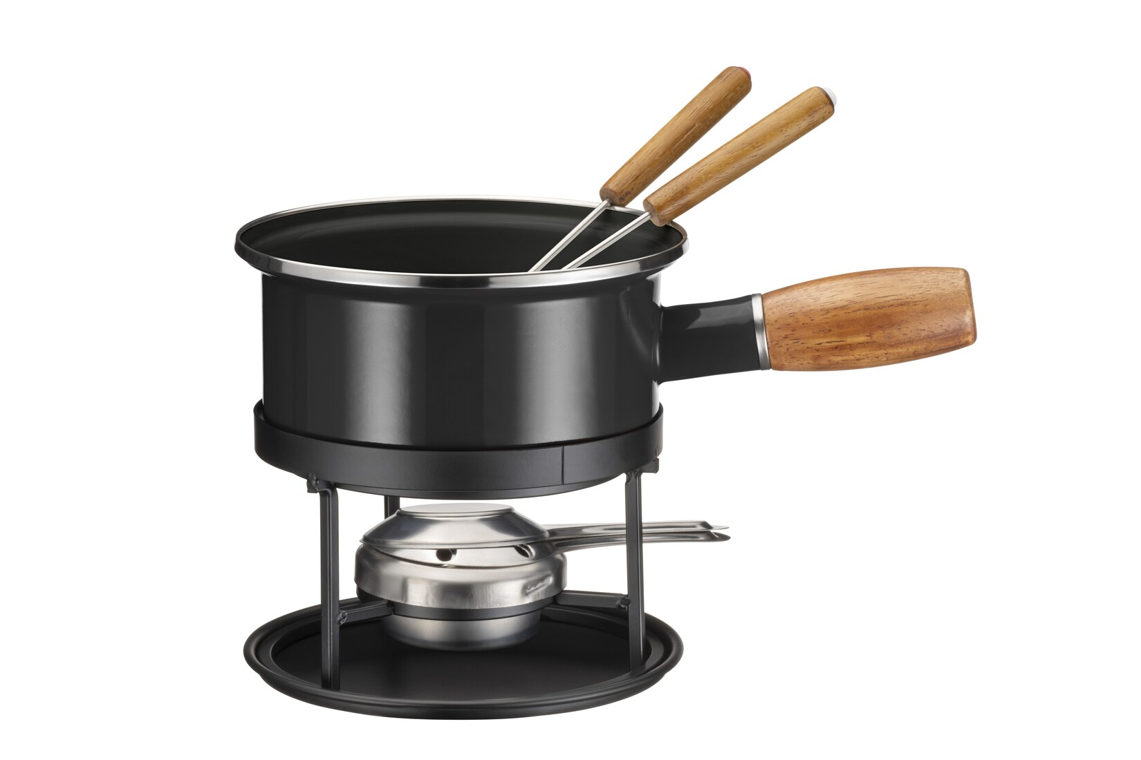 Mäser Käsefondue Set, Edelstahl 18/0 – Schwarz | 09010933023527