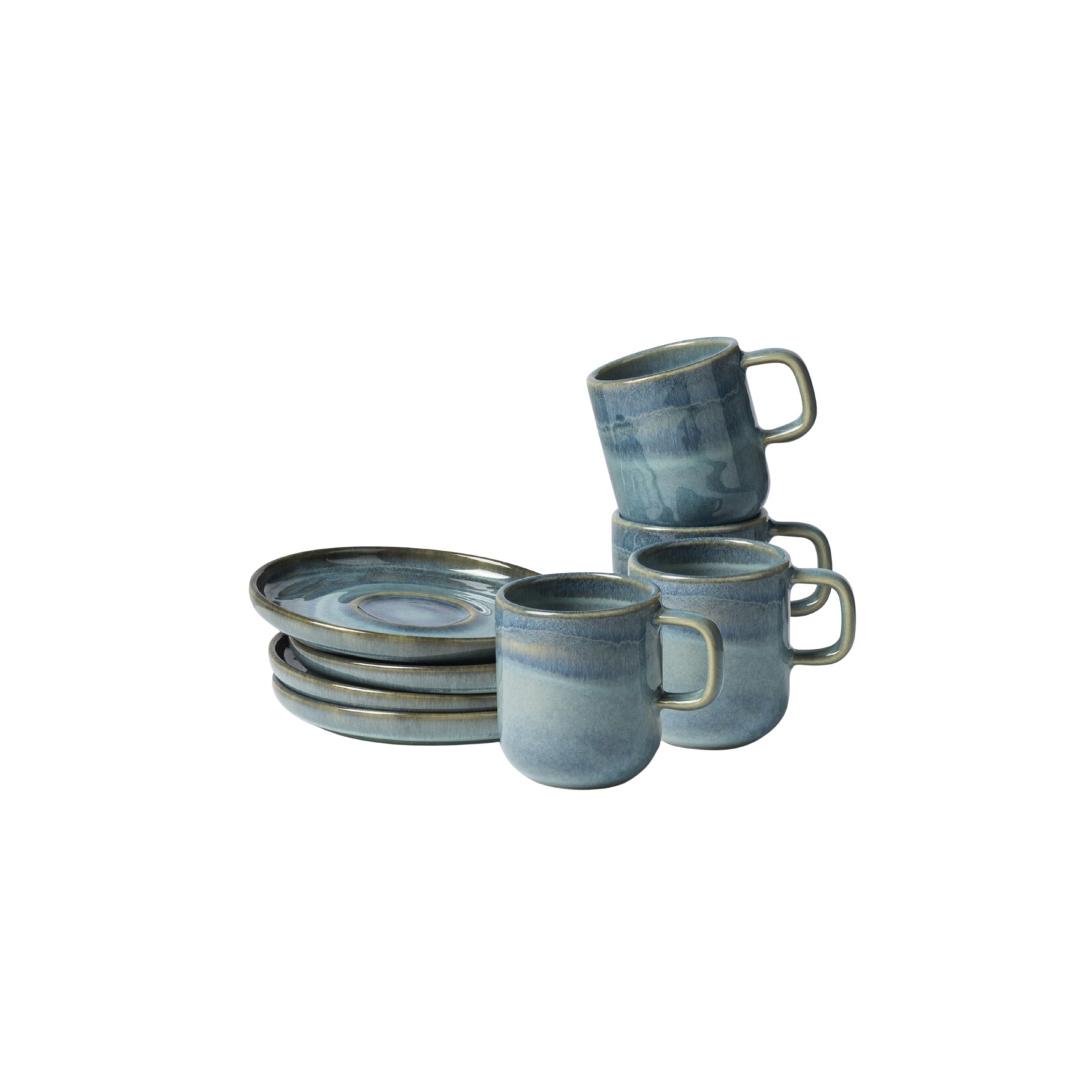 Gipfelstück Espressotassen-Set, Steinzeug TIEFER SEE