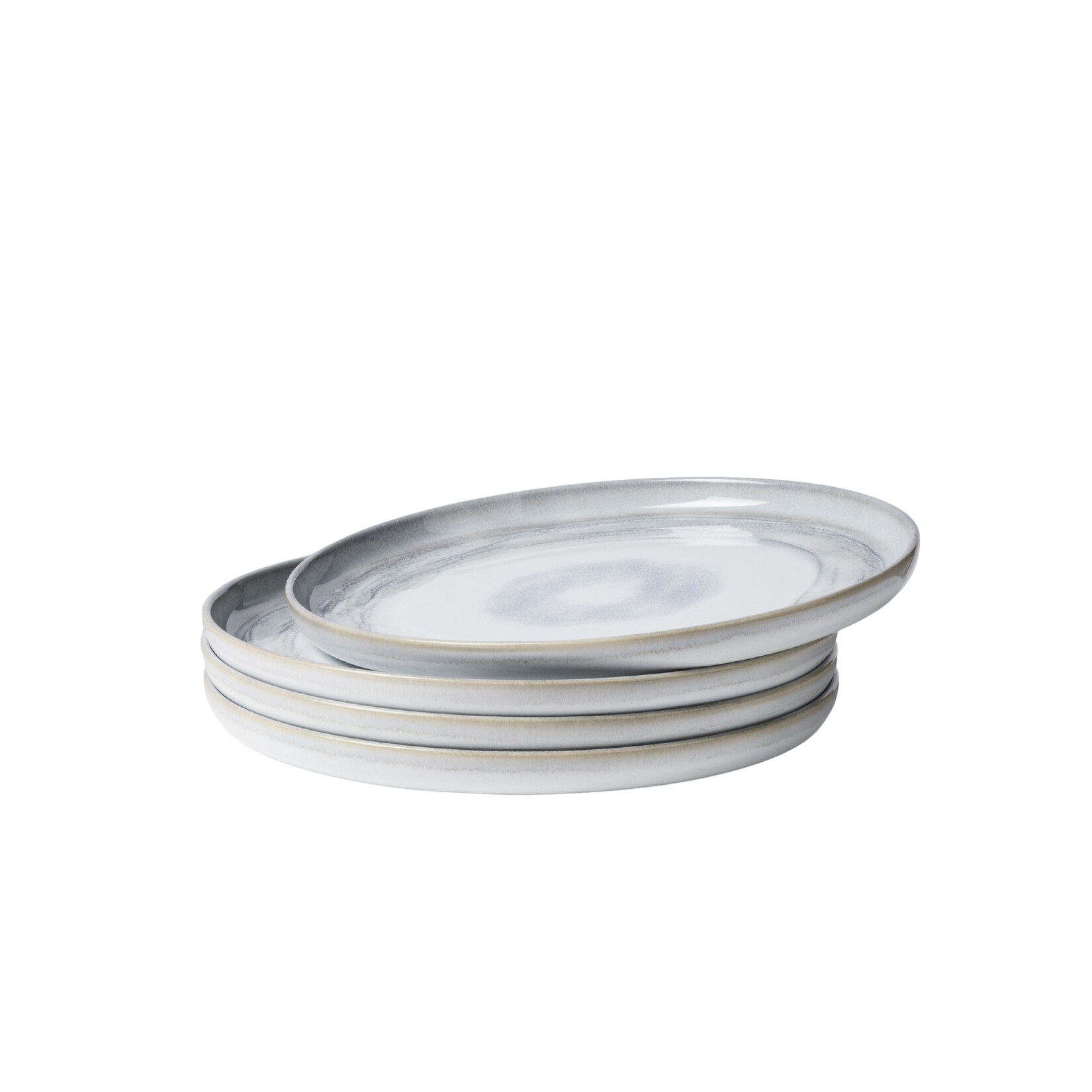 Gipfelstück Speiseteller-Set, Steinzeug TIEFER SEE