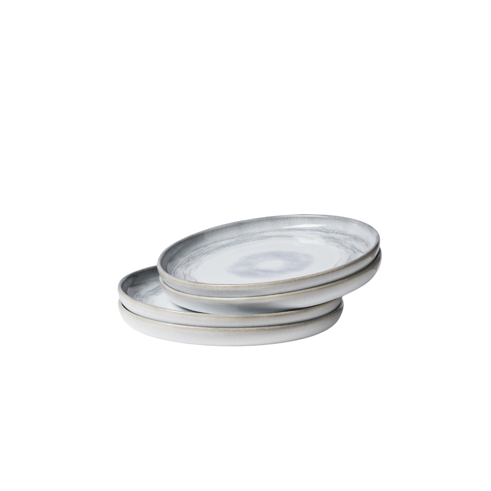 Gipfelstück Dessertteller-Set, Steinzeug TIEFER SEE