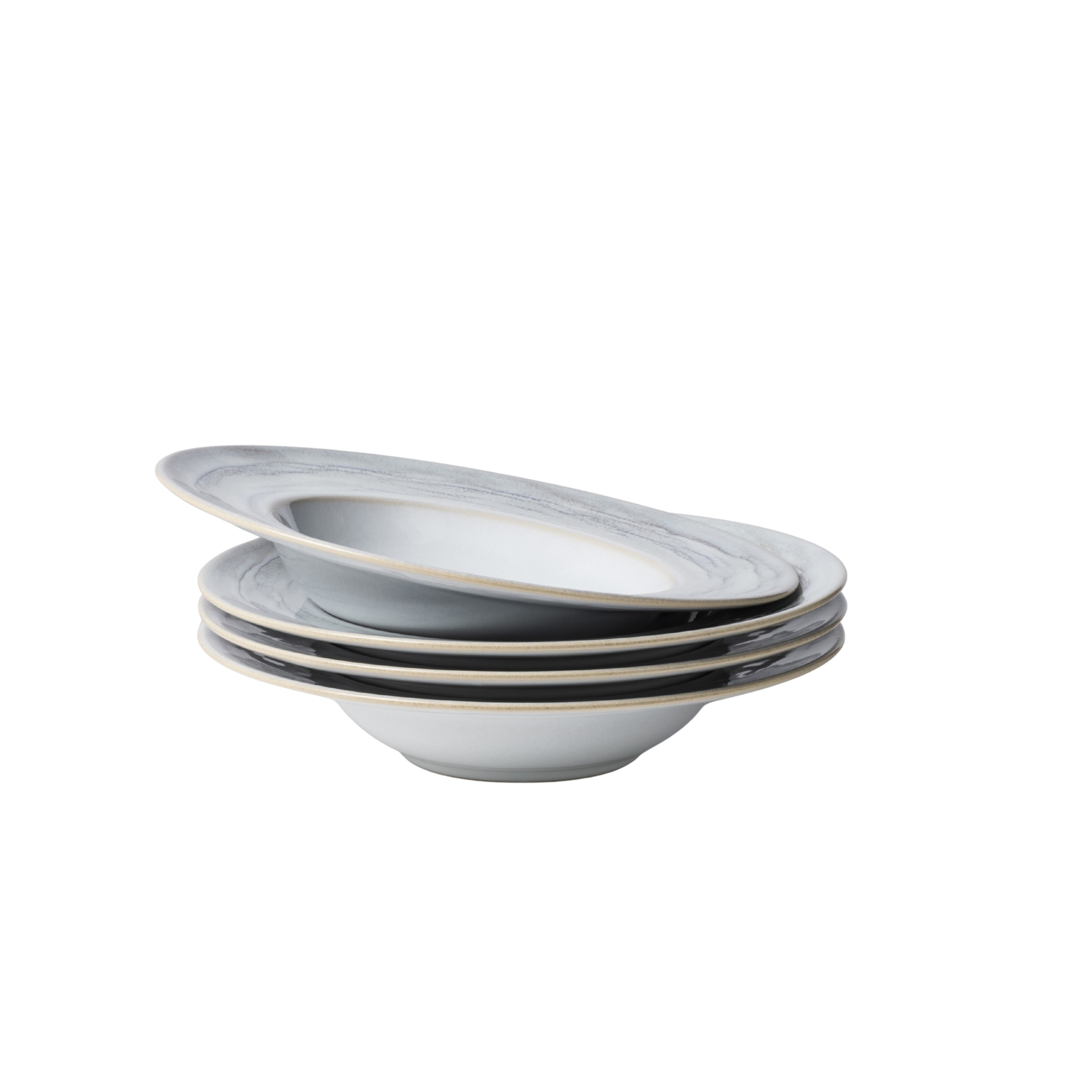 Gipfelst&uuml;ck Pastateller-Set, Steinzeug TIEFER SEE - Bild 1