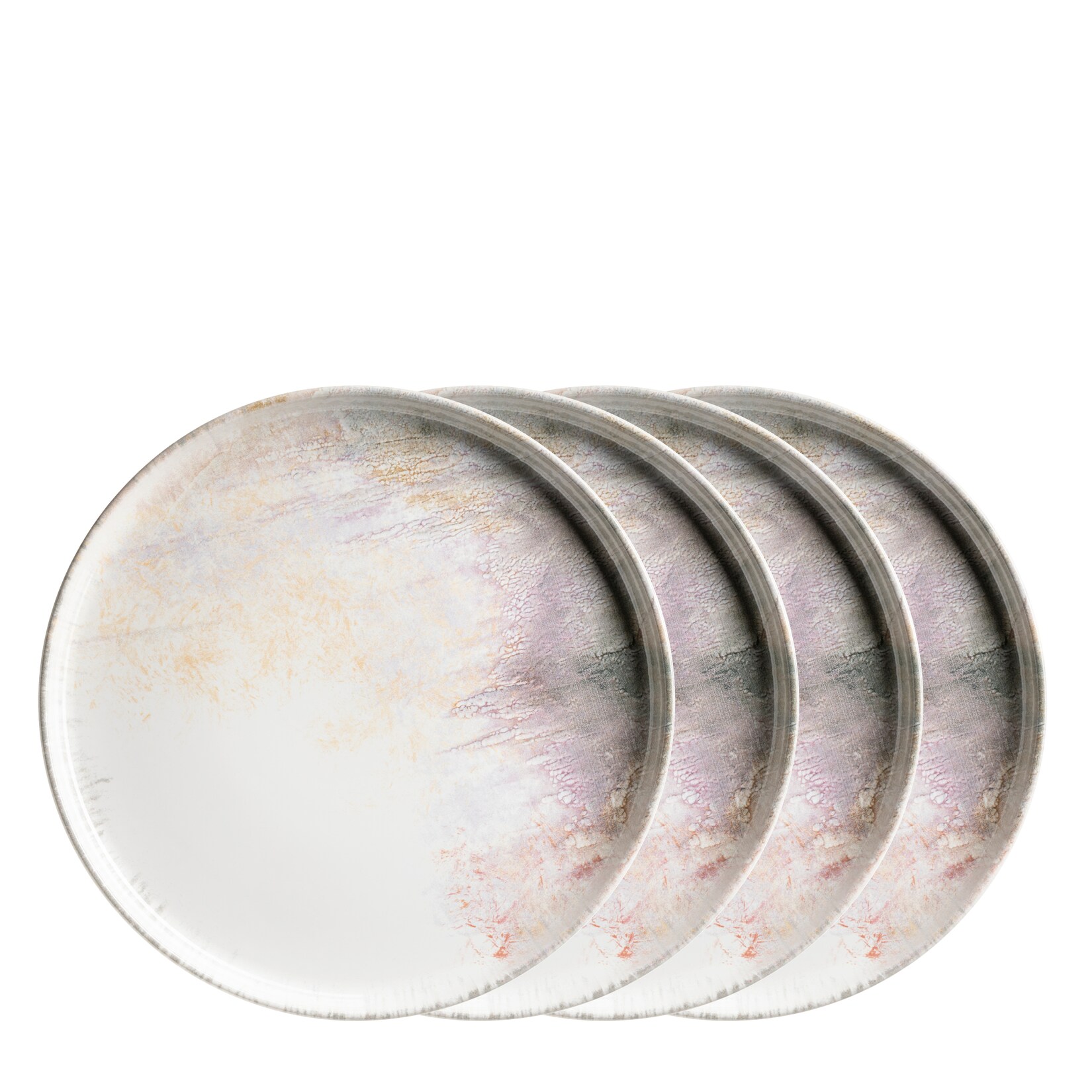 Mäser Platzteller-Set, Steinzeug Aquarellia Weiß, Lila