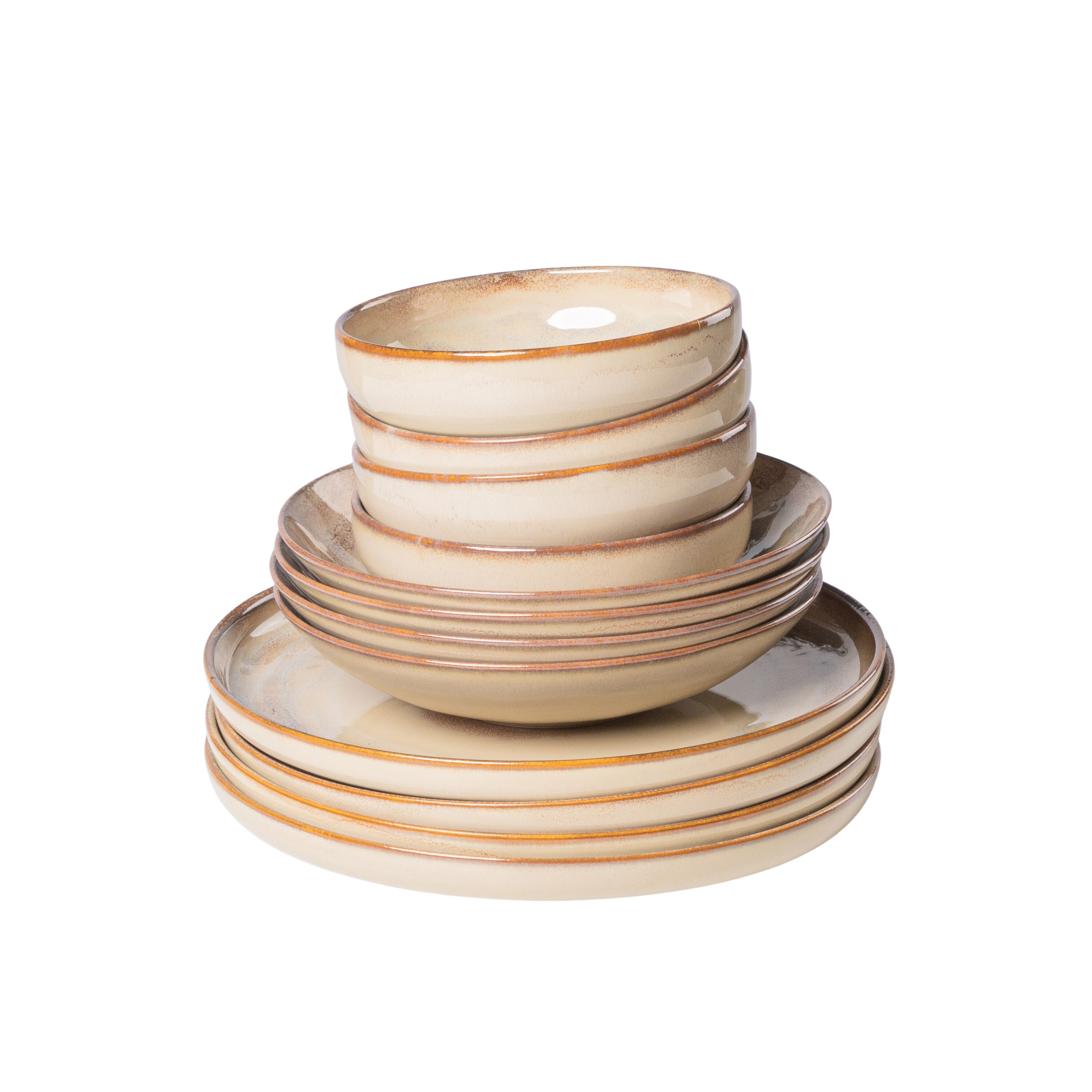 Gipfelst&uuml;ck Tafelservice, Steinzeug Nebelwald Beige - Bild 1