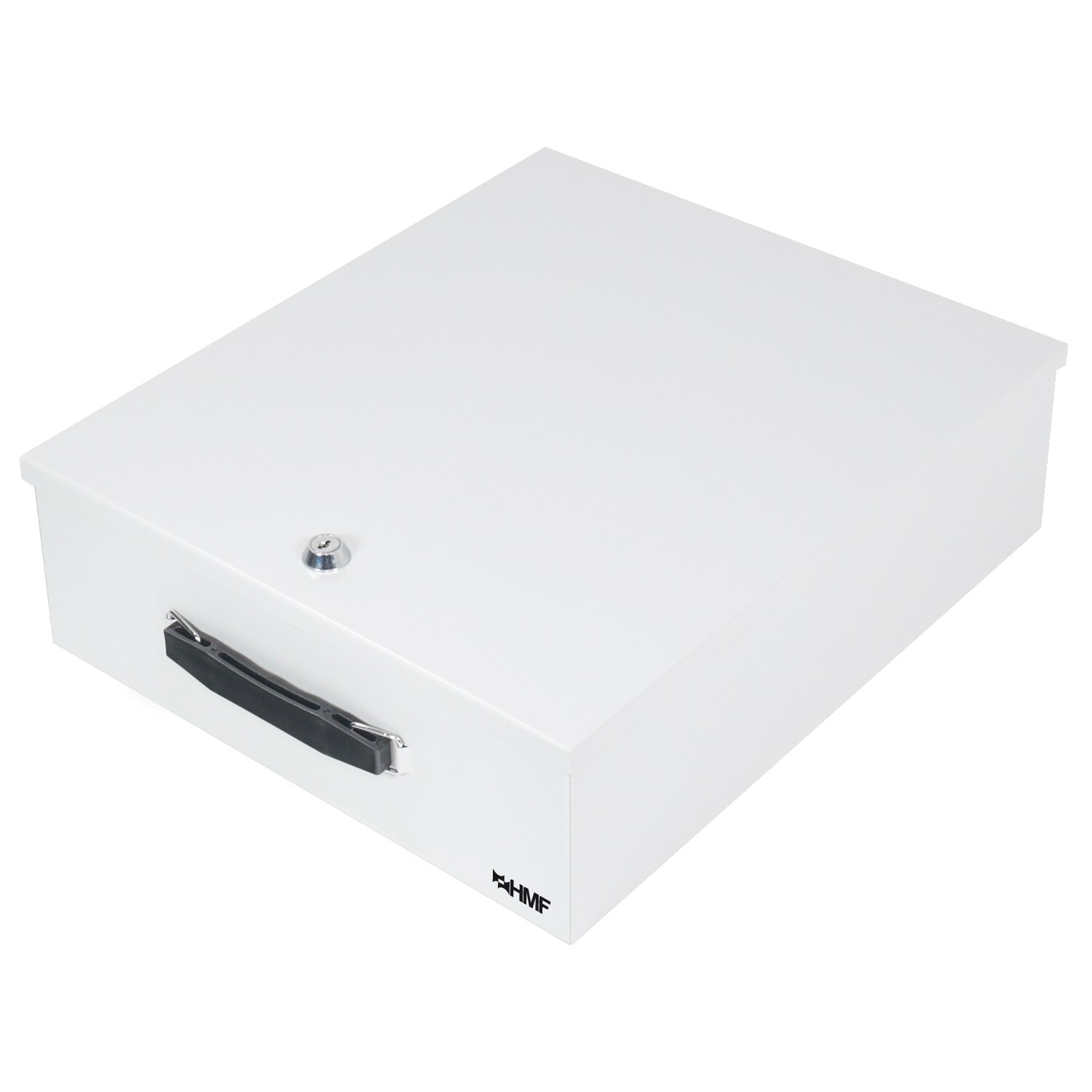 HMF 142-07 Dokumentenkassette XL für Ordner, DIN A4 / B4, 39,5 x 32,5 x 12 cm, Lichtgrau | 04010537142070