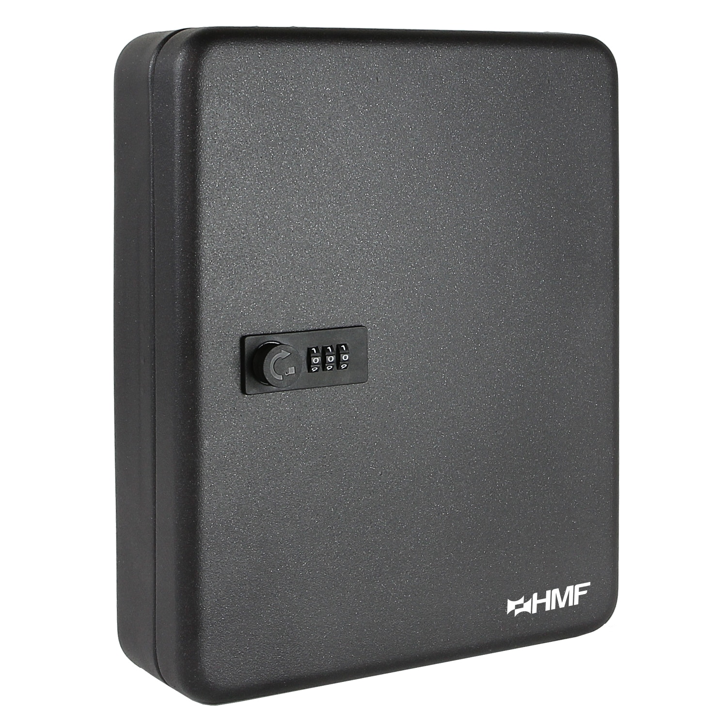 HMF 14500-02 Schl&uuml;sselkasten mit Zahlencode, 45 Haken, 30 x 24 x 7,5 cm, Schwarz - Bild 1