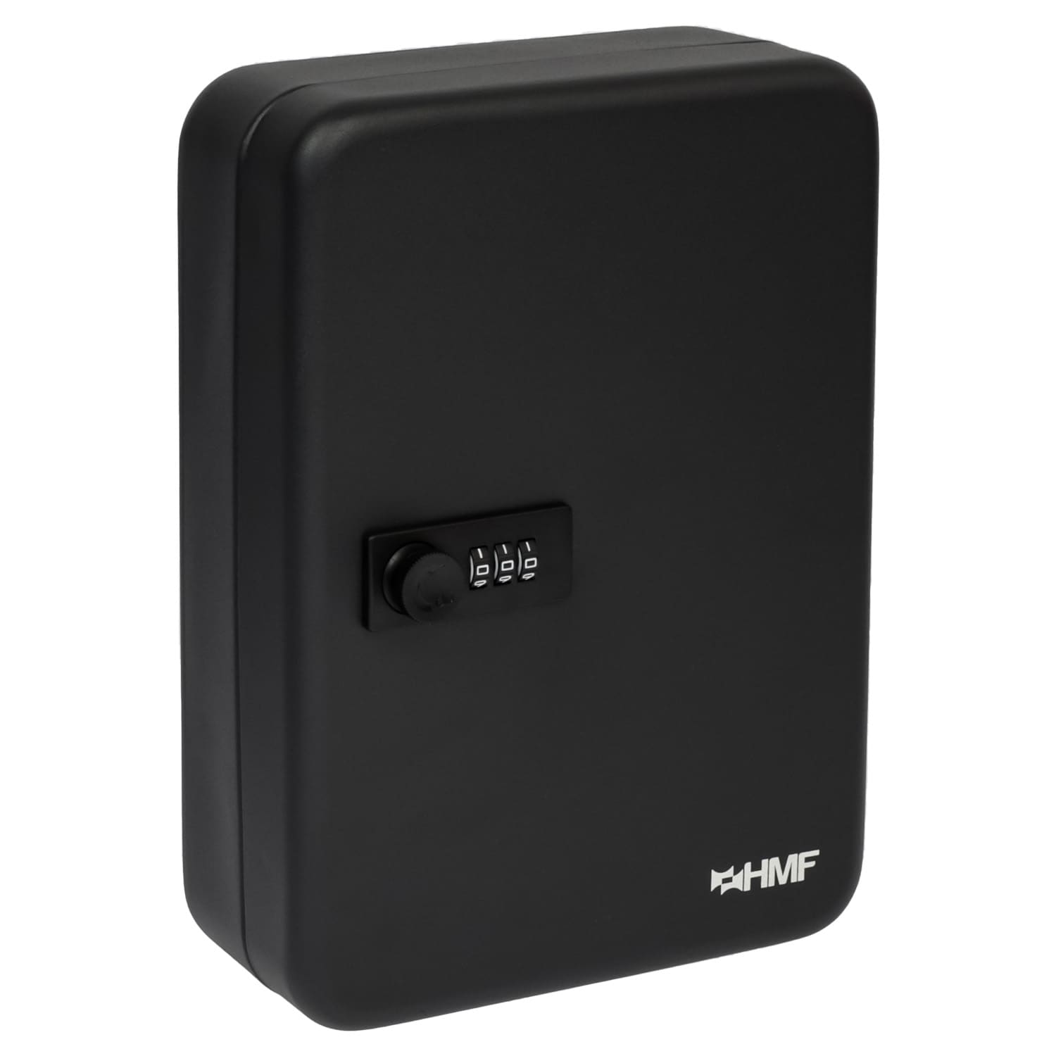 HMF 14548-02 Schl&uuml;sselkasten mit Zahlenschloss, 48 Haken, 25 x 18 x 7 cm, Schwarz - Bild 1