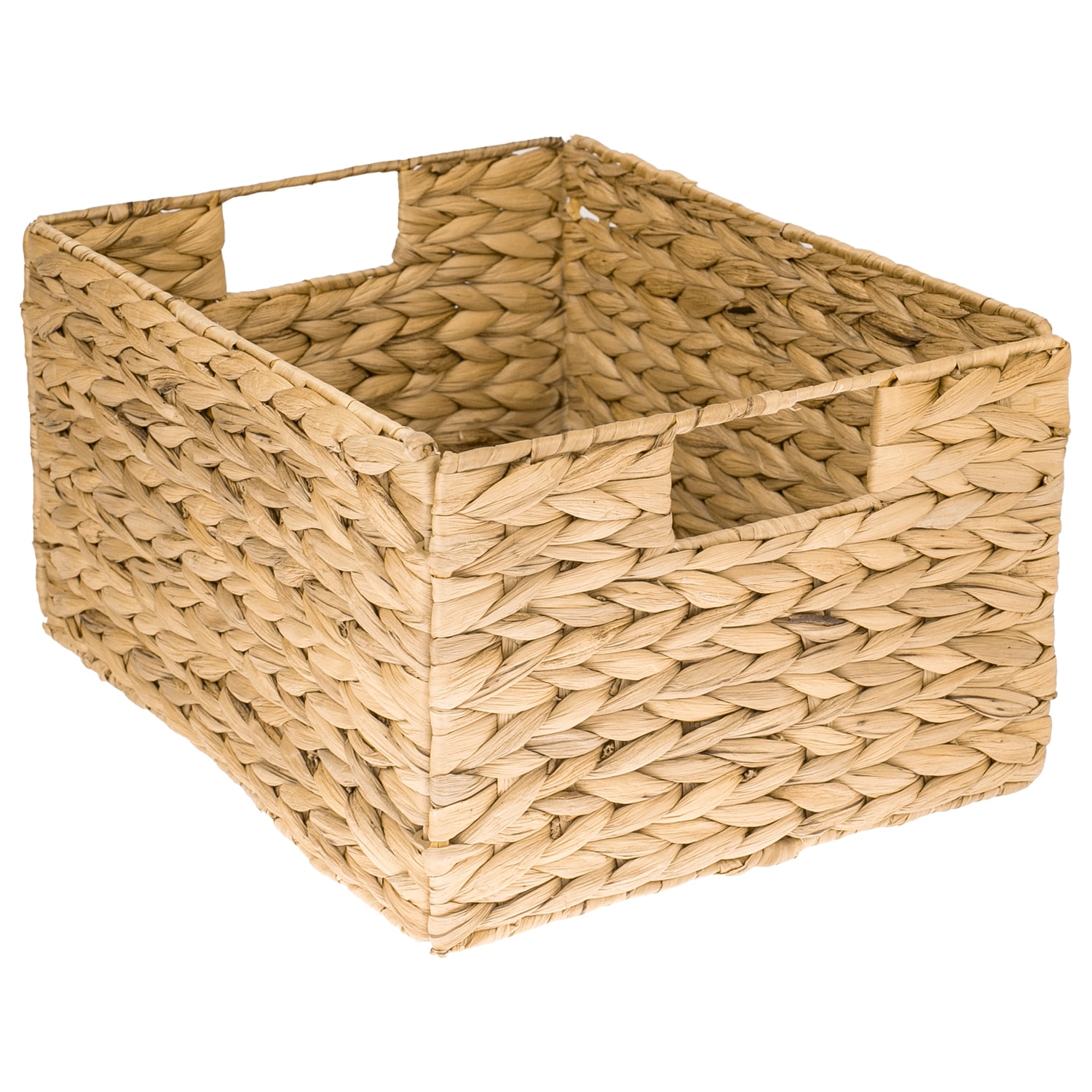 HMF Aufbewahrungskorb, Korb aus Wasserhyazinthe, Gr&ouml;&szlig;e L, Natur - Bild 1